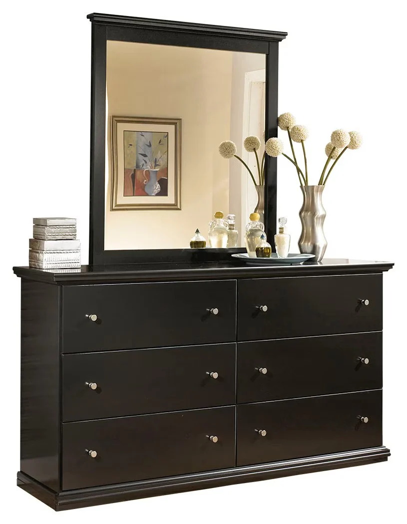 Maribel - Black - Six Drawer Dresser - Image 5