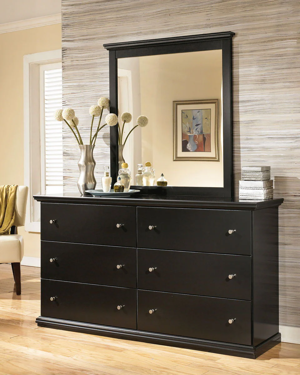 Maribel - Black - Six Drawer Dresser - Image 6