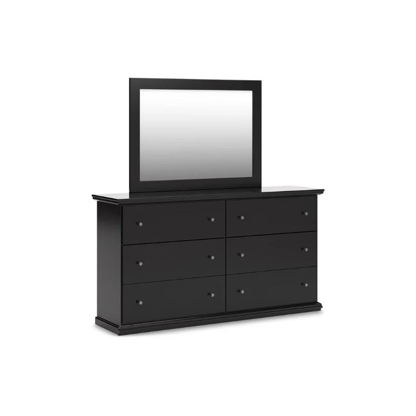 Maribel - Black - Dresser and Mirror