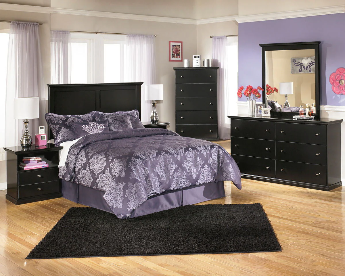 Maribel - Black - One Drawer Night Stand - Image 7