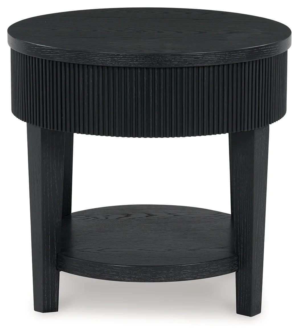 Marstream - Black - Round End Table - Image 4