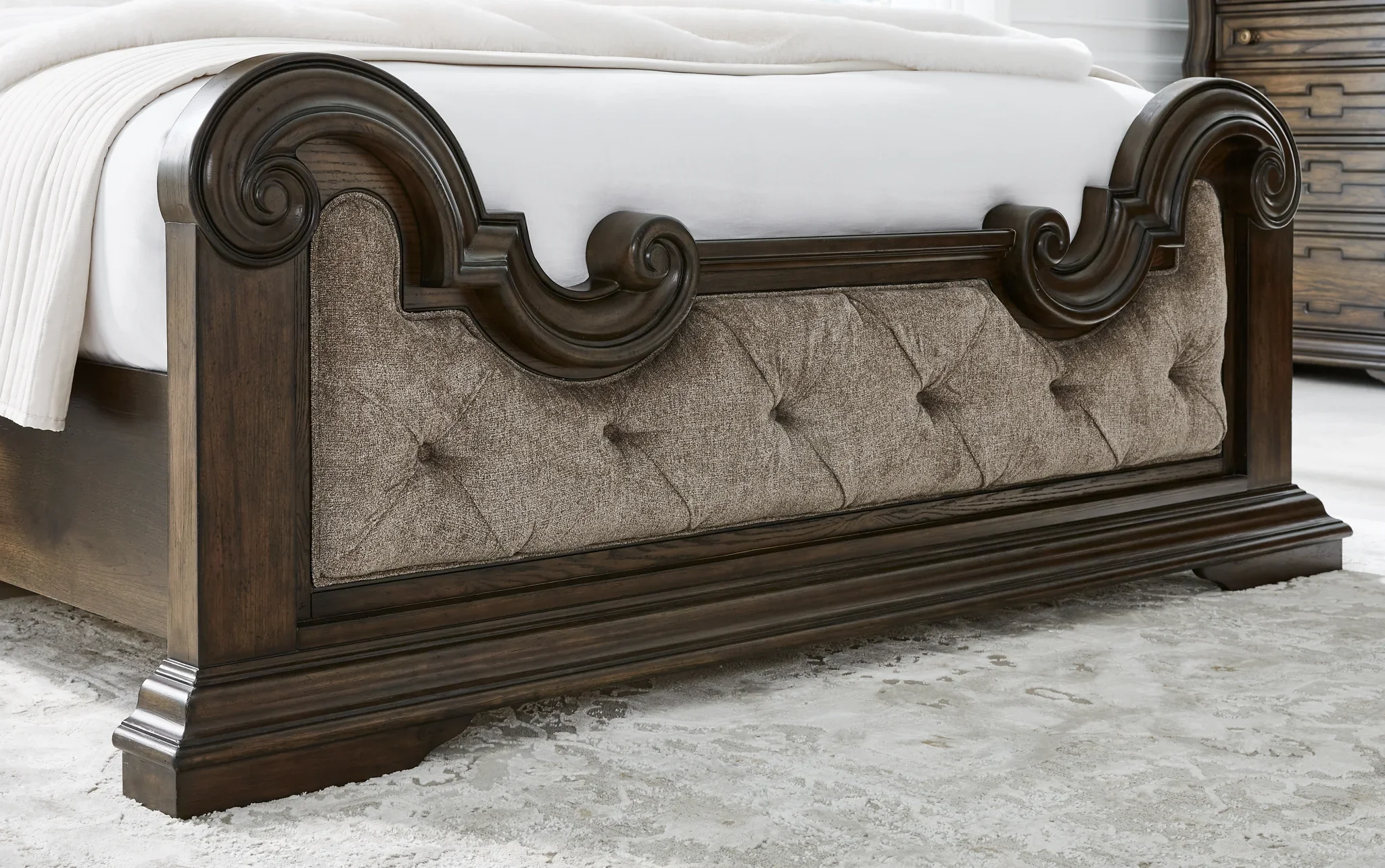 Maylee - Dark Brown - California King Upholstered Bed - Image 7