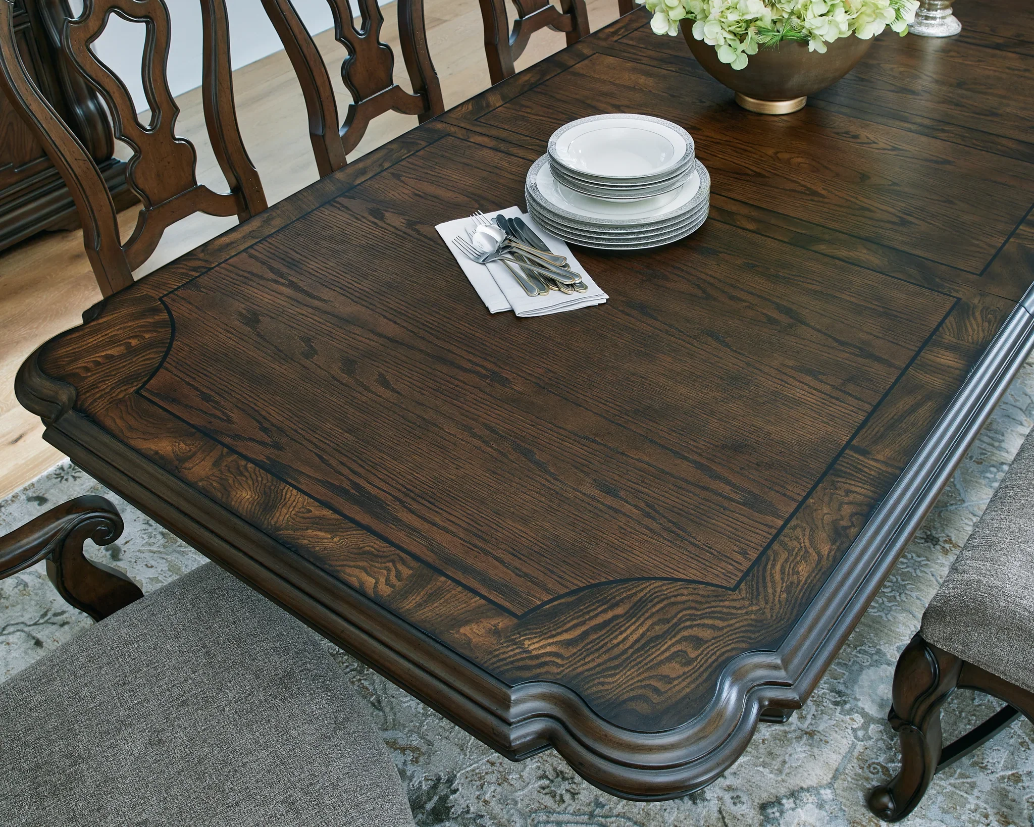 Maylee - Dark Brown - Dining Extension Table - Image 7