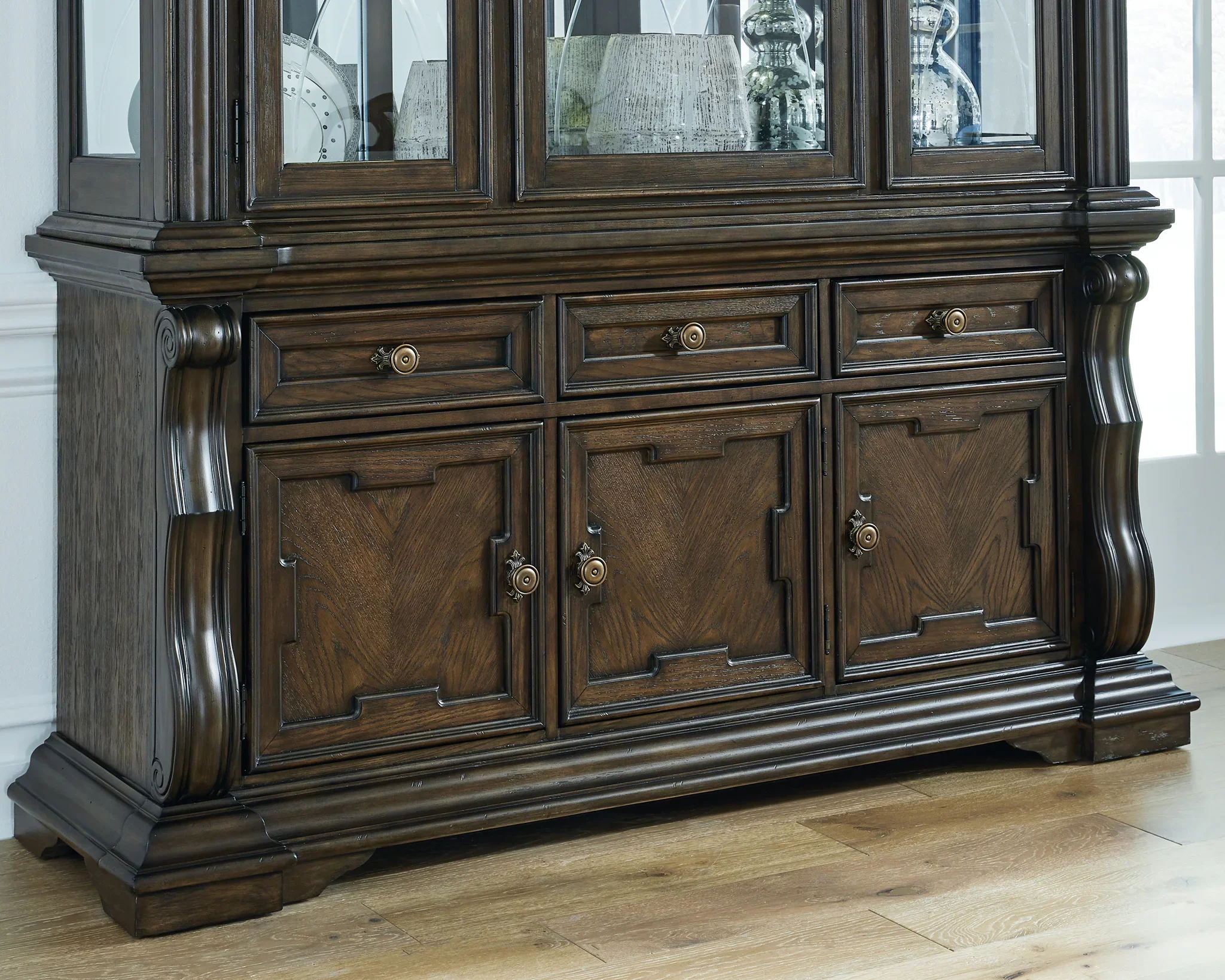 Maylee - Dark Brown - Dining Room Buffet - Image 2