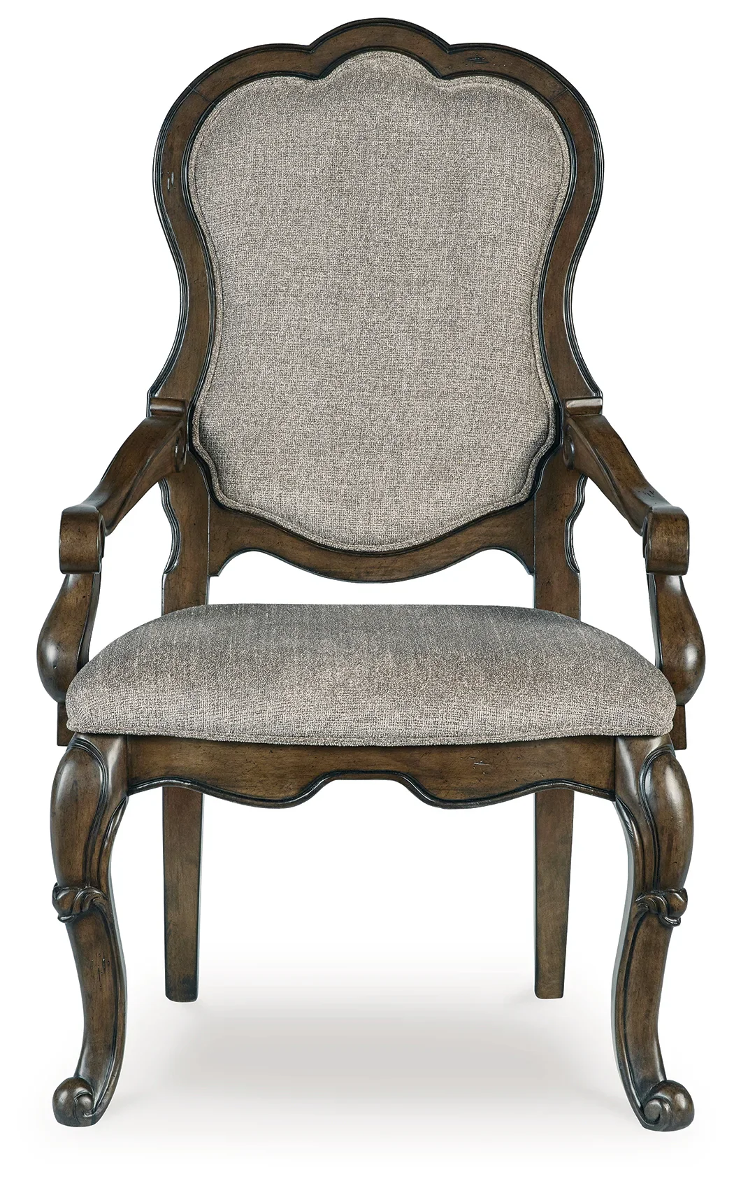Maylee - Dark Brown - Dining Upholstered Arm Chair (Set of 2) - Image 4