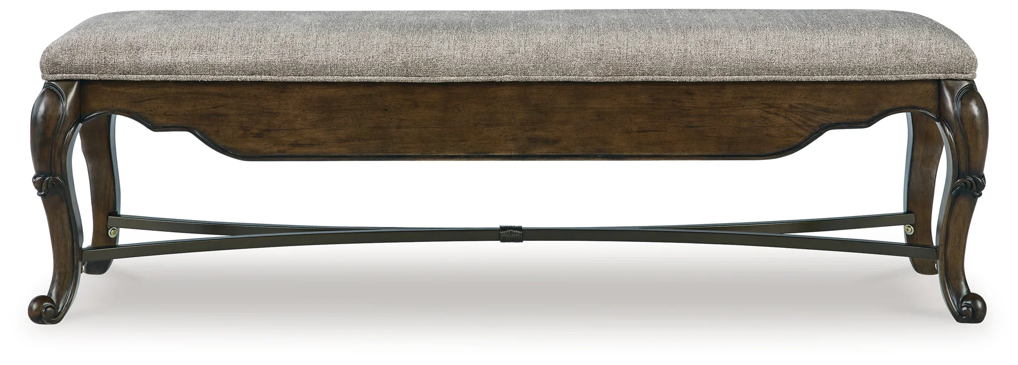 Maylee - Dark Brown - Upholstered Storage Bench - Image 3