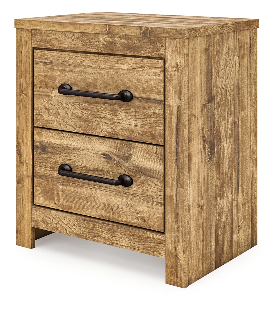 Maystonna - Brown - Two Drawer Night Stand - Image 3