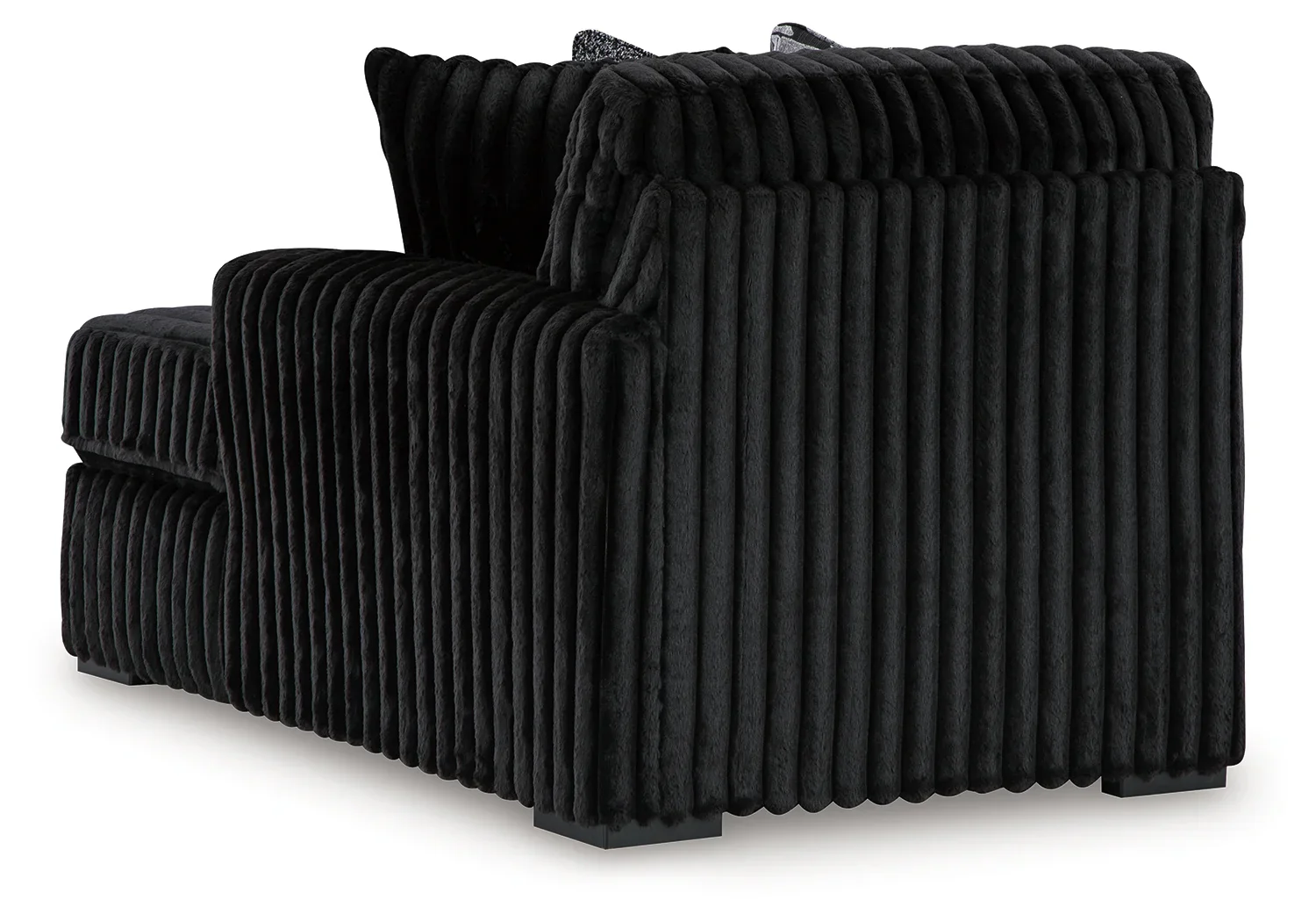 Midnight-Madness - Onyx - 3-Piece Sectional With Raf Corner Chaise - Image 4