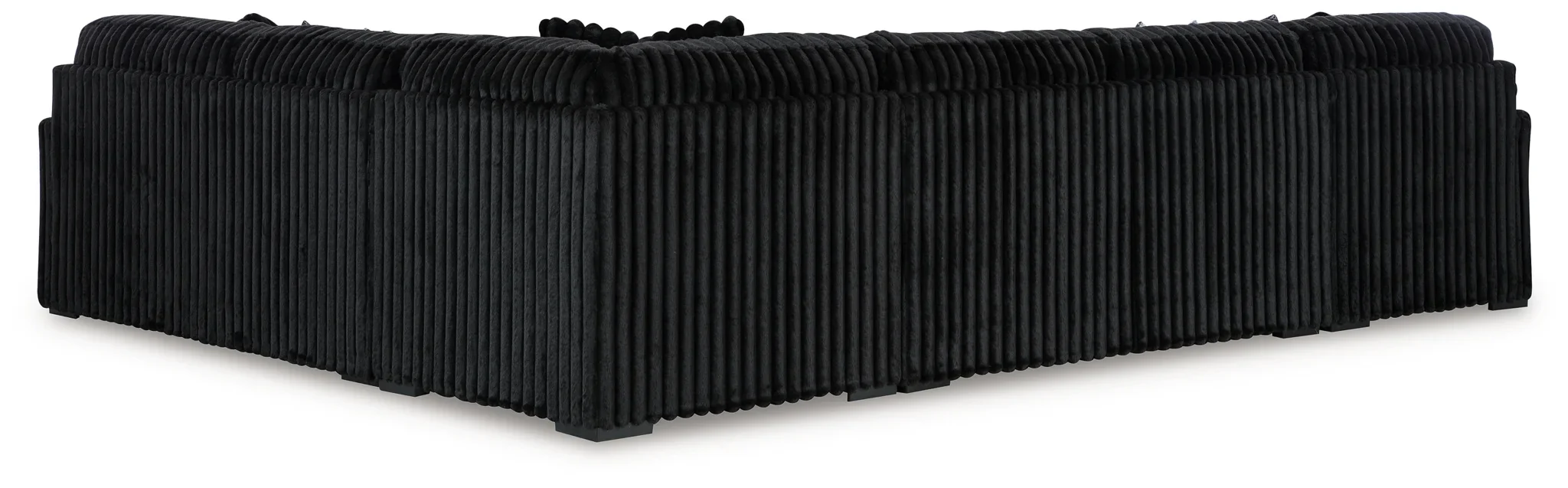 Midnight-madness - Onyx - 4-Piece Sectional With Laf Corner Chaise - Image 3