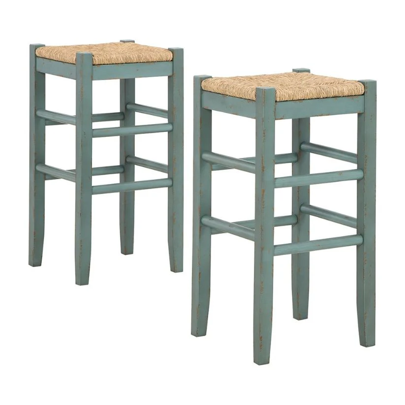 Mirimyn - Teal - Tall Stool (Set of 2) - Image 2