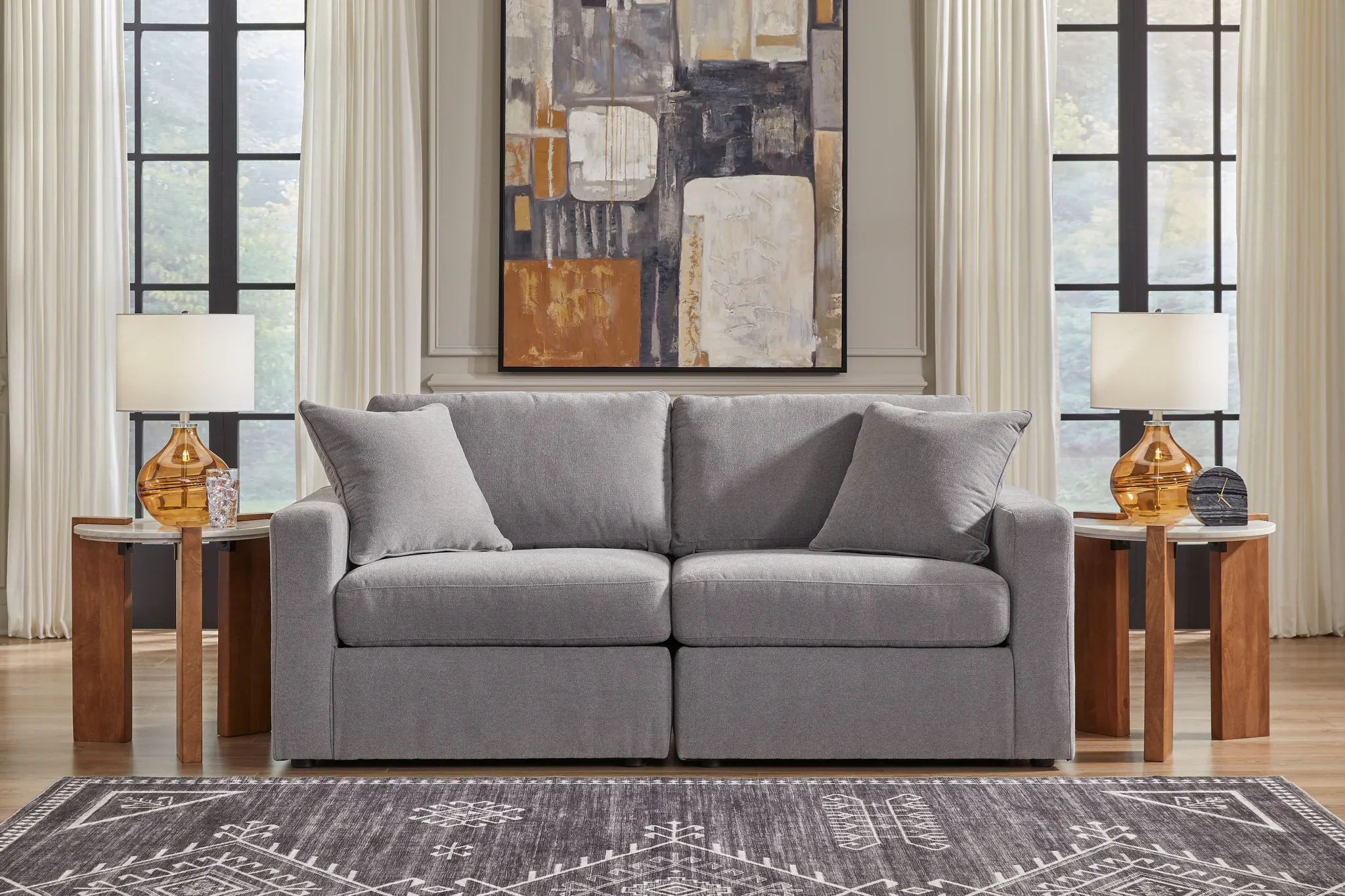 Modmax - Granite - 2-Piece Loveseat - Image 2