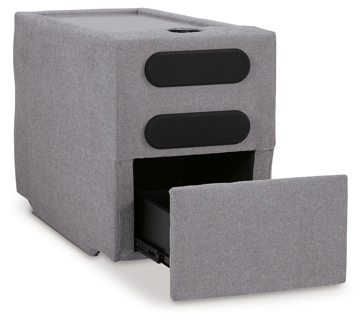 Modmax - Granite - 4-Piece Sectional With Raf Corner Chaise And Audio System Console - Image 4