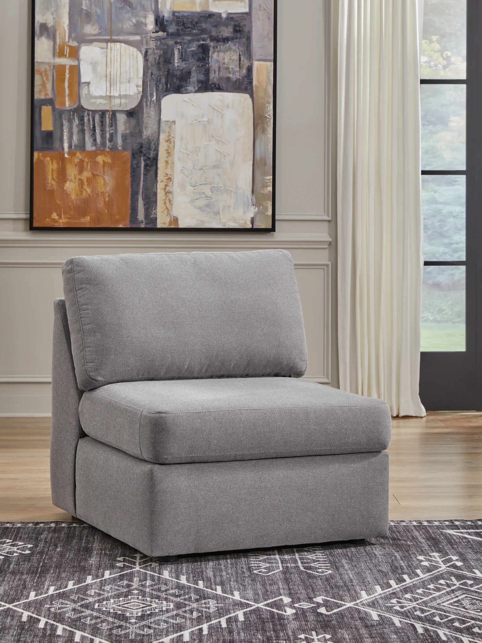 Modmax - Granite - 5-Piece Sectional With 3 Armless Chairs - Image 14