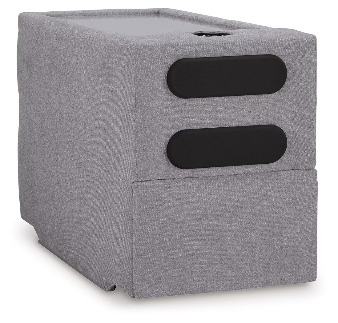 Modmax - Granite - 5-Piece Sectional With Audio System And With Storage Console - Image 14