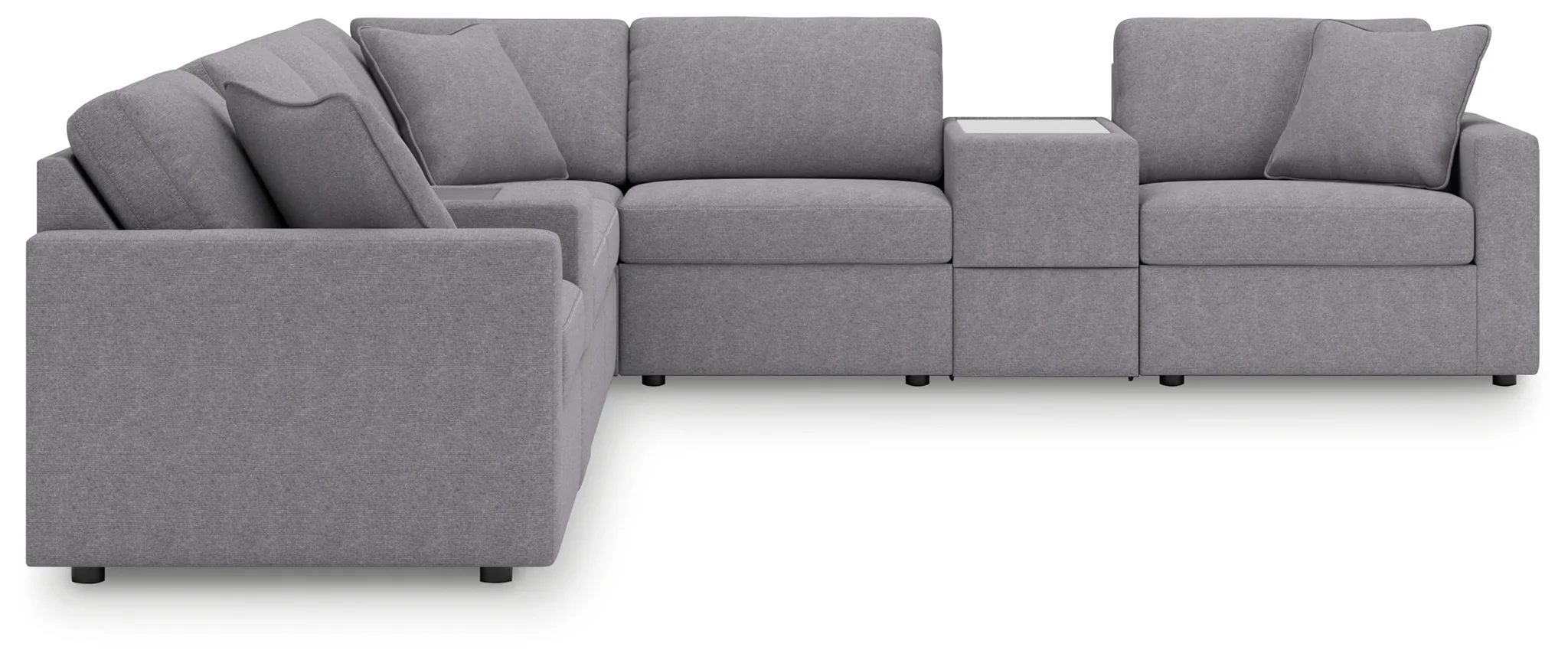Modmax - Granite - 8-Piece Sectional With Storage Consoles - Image 2