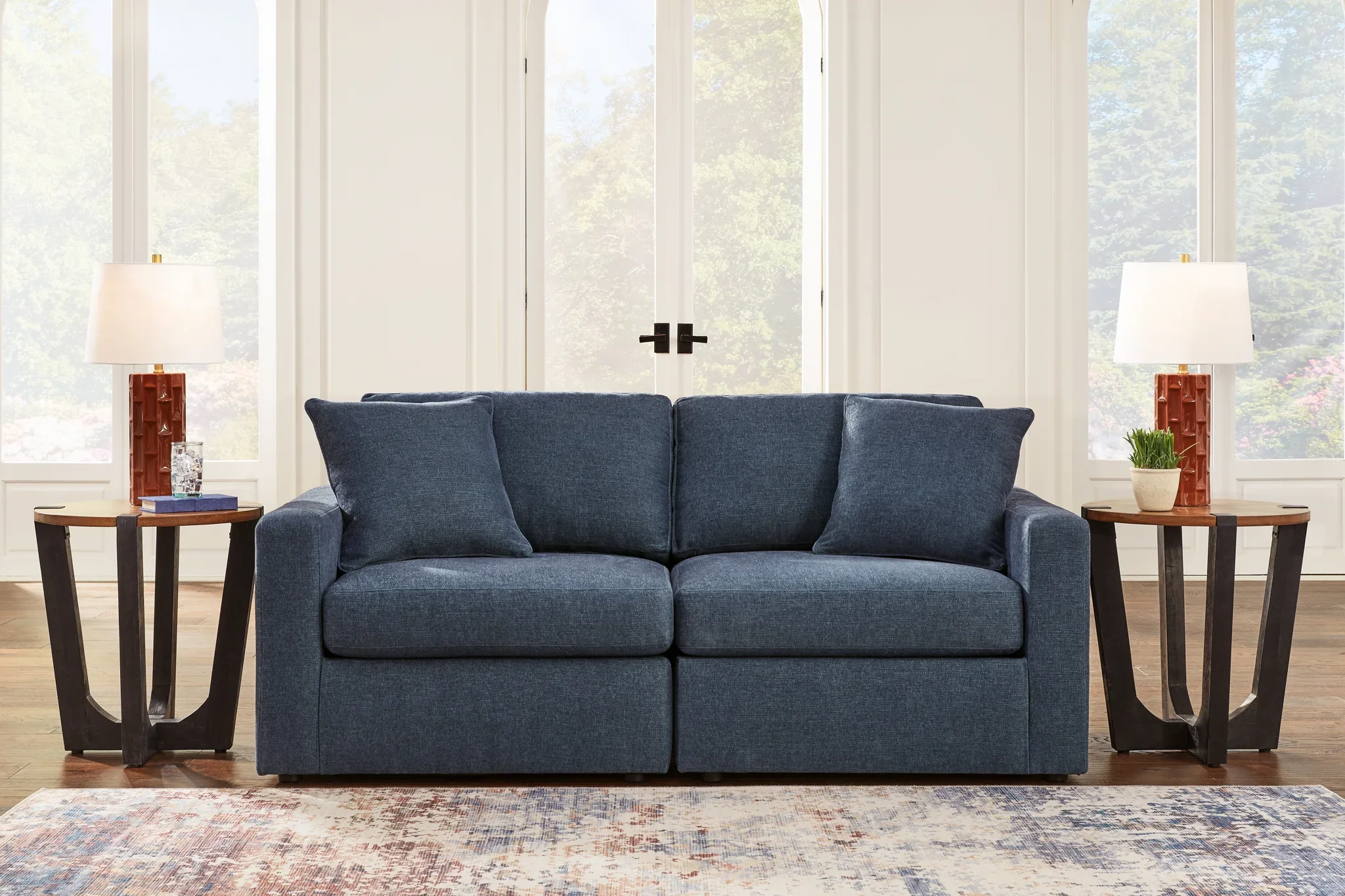 Modmax - Ink - 2-Piece Sectional Loveseat - Image 2