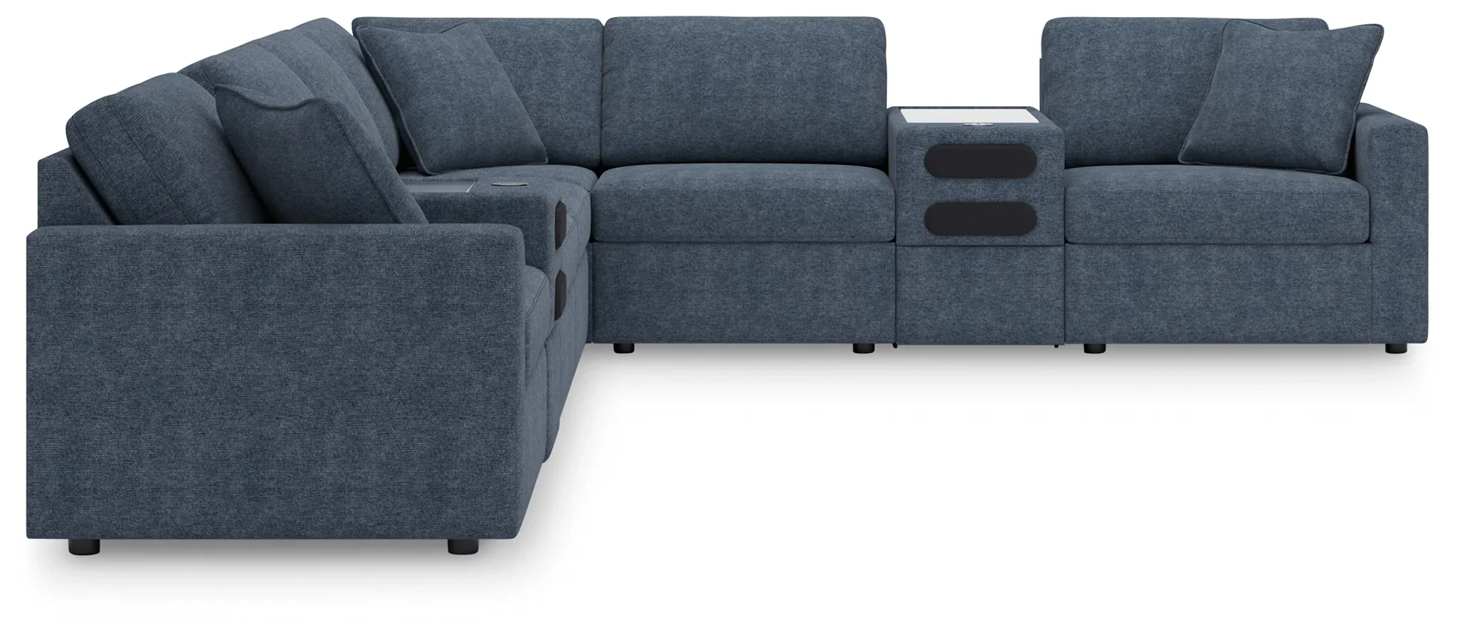 Modmax - Ink - 8-Piece Sectional With 2 Audio System Consoles - Image 2