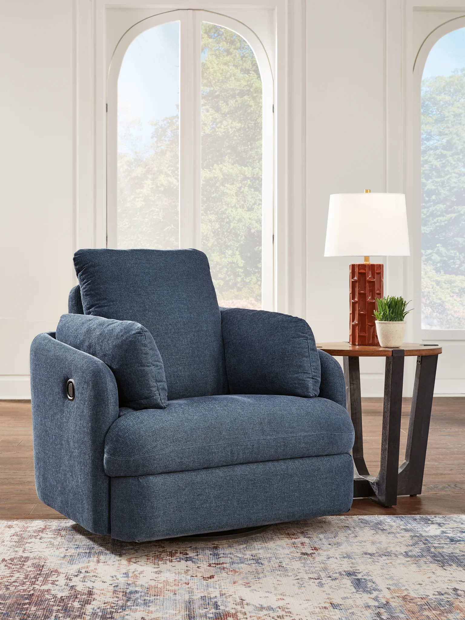 Modmax - Ink - Swivel Glider Recliner - Image 2