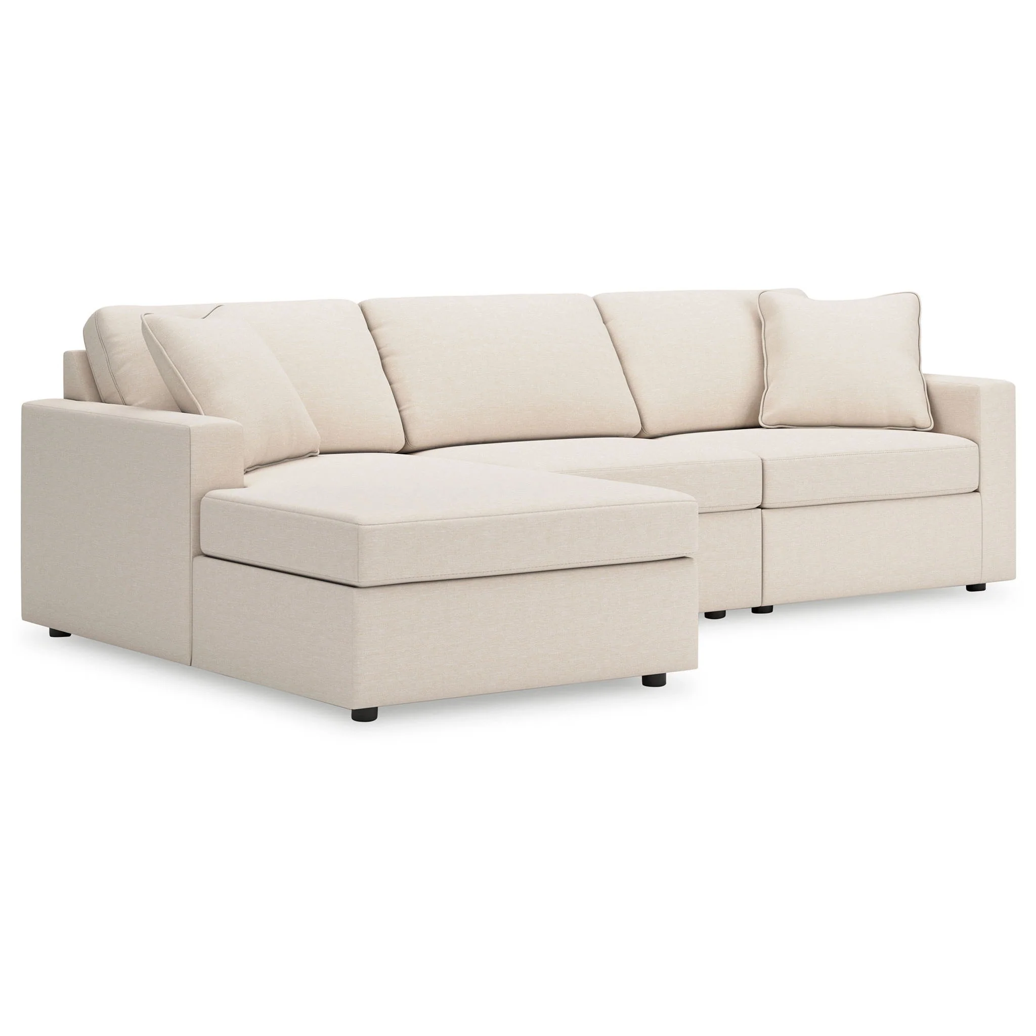 Modmax - Oyster - 3-Piece Sectional With Laf Corner Chaise
