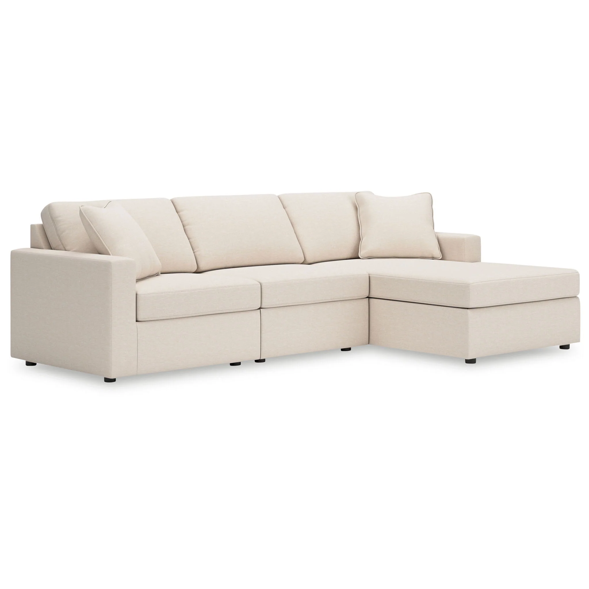 Modmax - Oyster - 3-Piece Sectional With Raf Corner Chaise