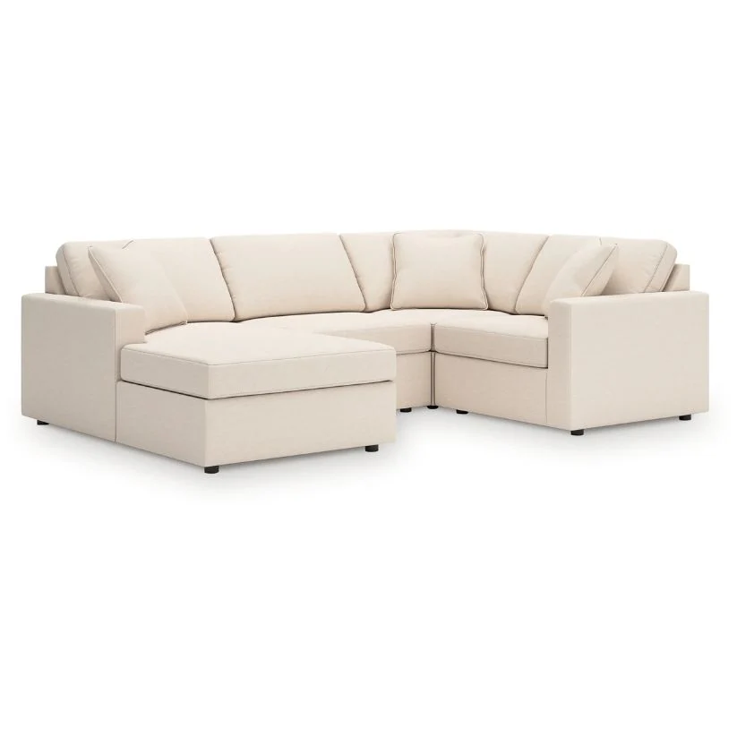 Modmax - Oyster - 4-Piece Sectional With Laf Corner Chaise, With Raf Corner Chair