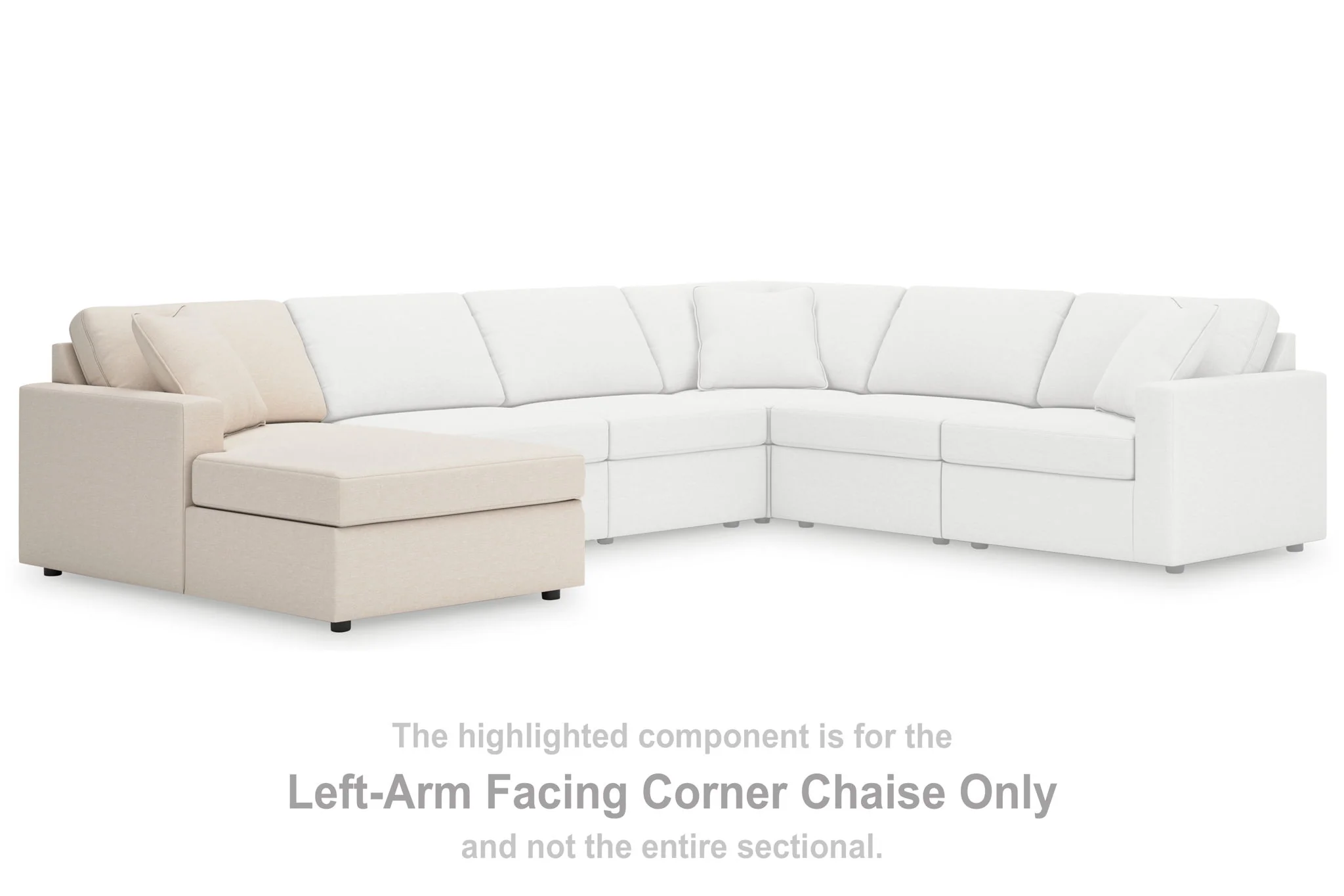 Modmax - Oyster - 5-Piece Double Chaise With Audio Consoles - Image 2