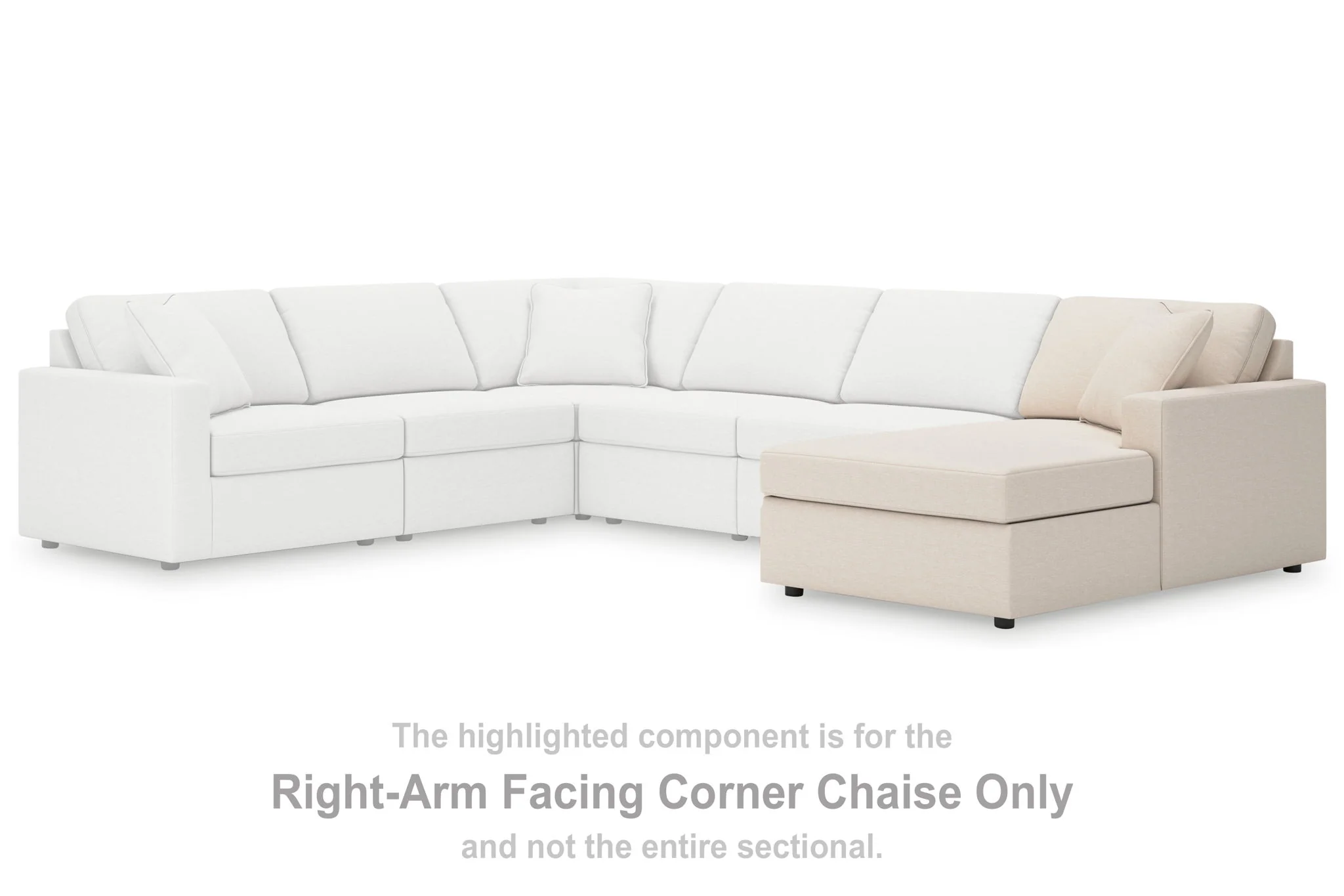 Modmax - Oyster - 5-Piece Double Chaise With Audio Consoles - Image 5