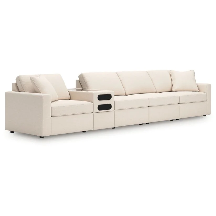 Modmax - Oyster - 5-Piece Sectional With Audio Console