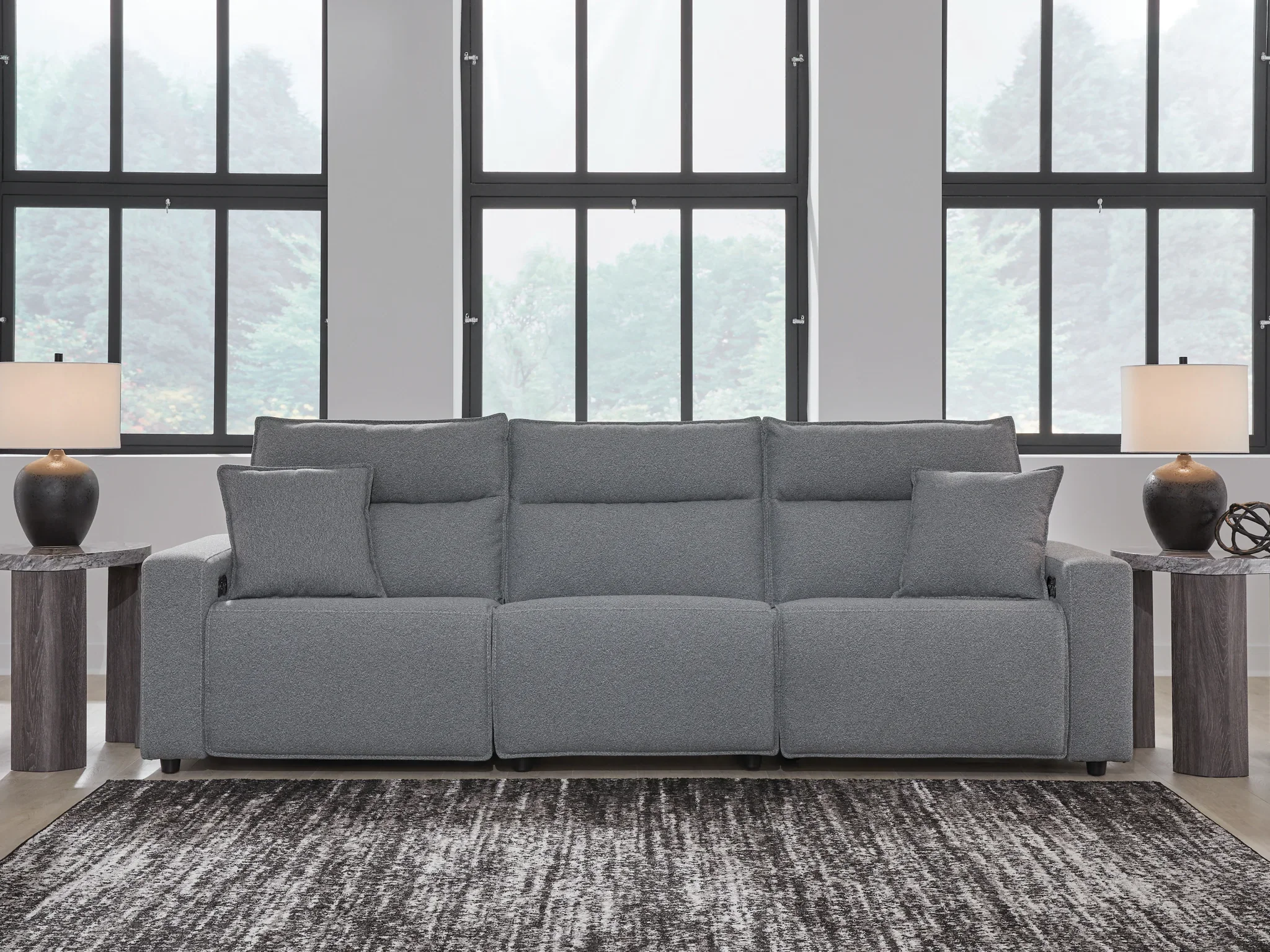 Modmax - Salt And Pepper - 3-Piece Power Reclining Sectional - Image 3