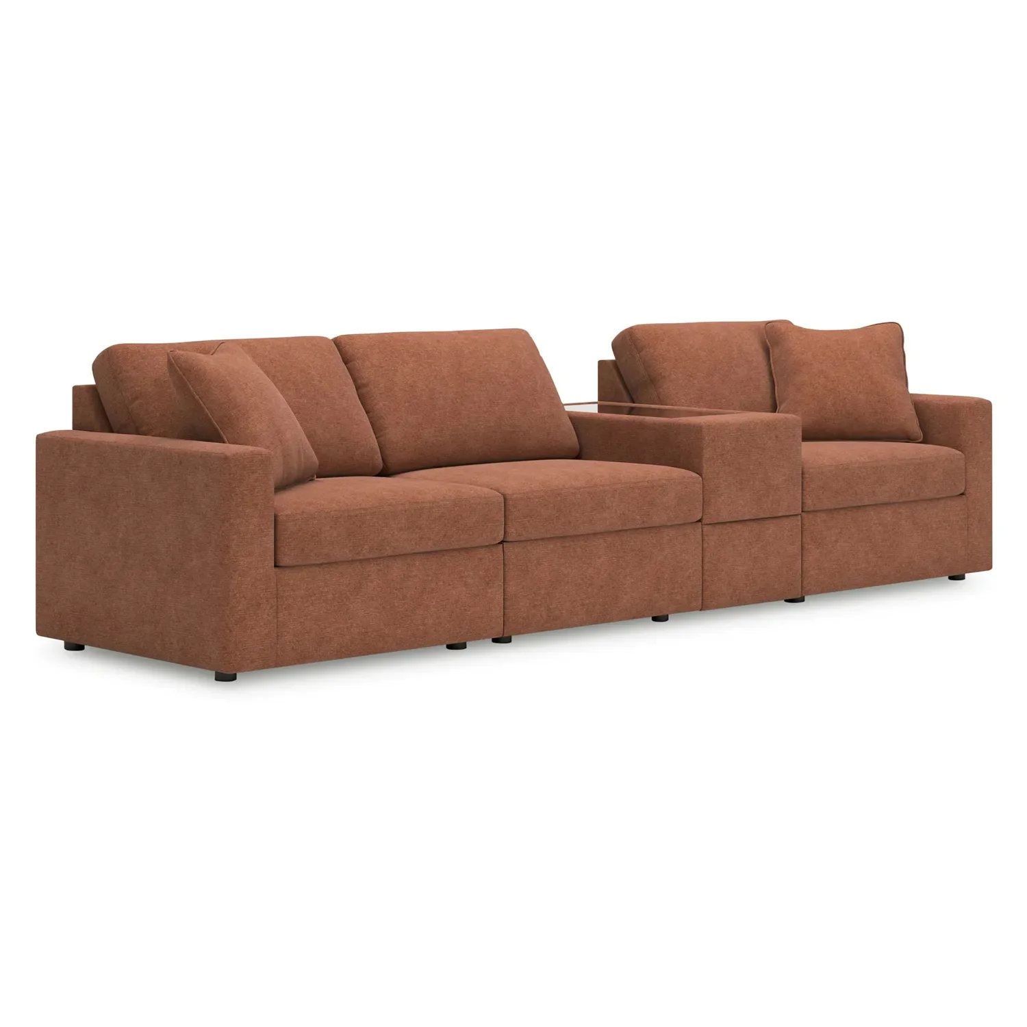 Modmax - Spice - 4-Piece Sectional With Storage Console