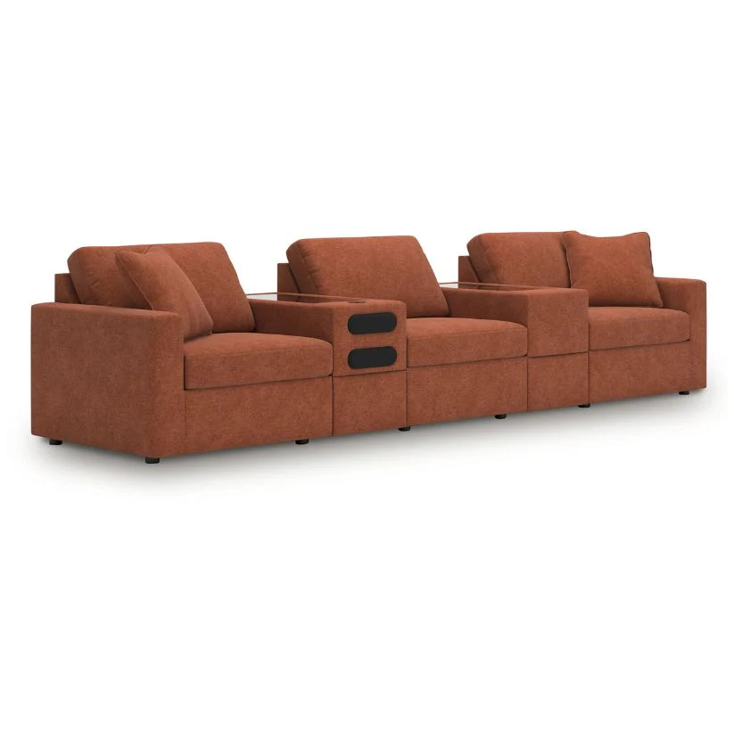 Modmax - Spice - 5-Piece Sectional With Audio System And With Storage Console