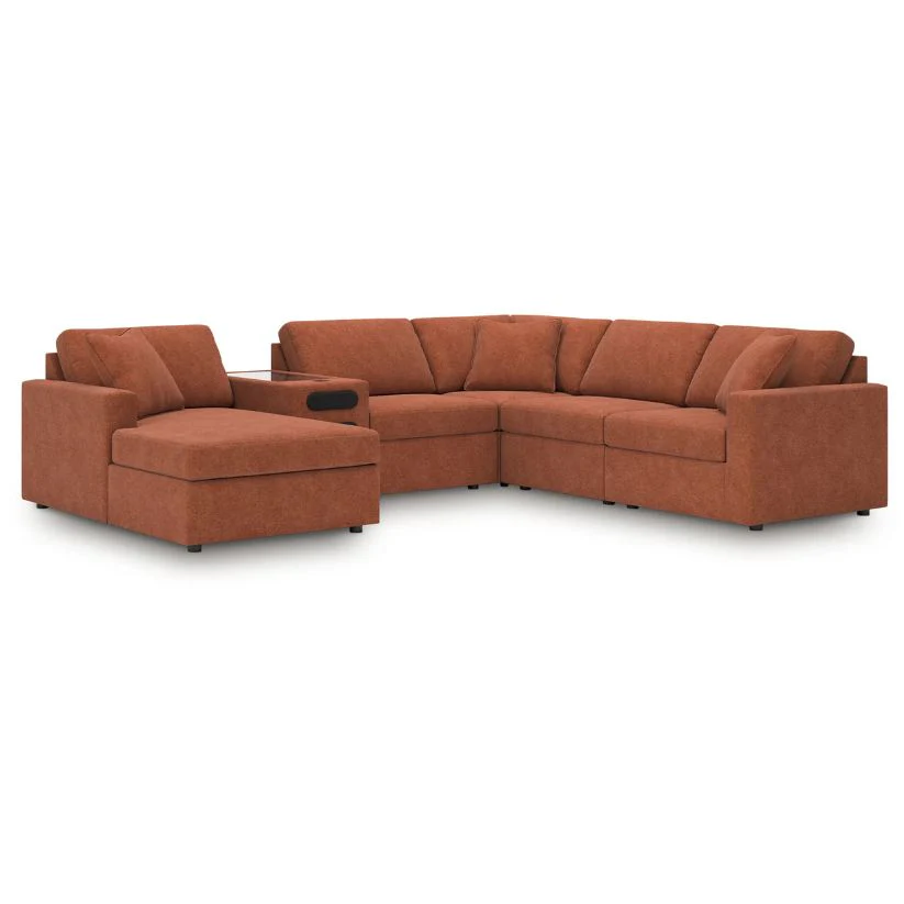 Modmax - Spice - 6-Piece Sectional With Audio System And Laf Corner Chaise