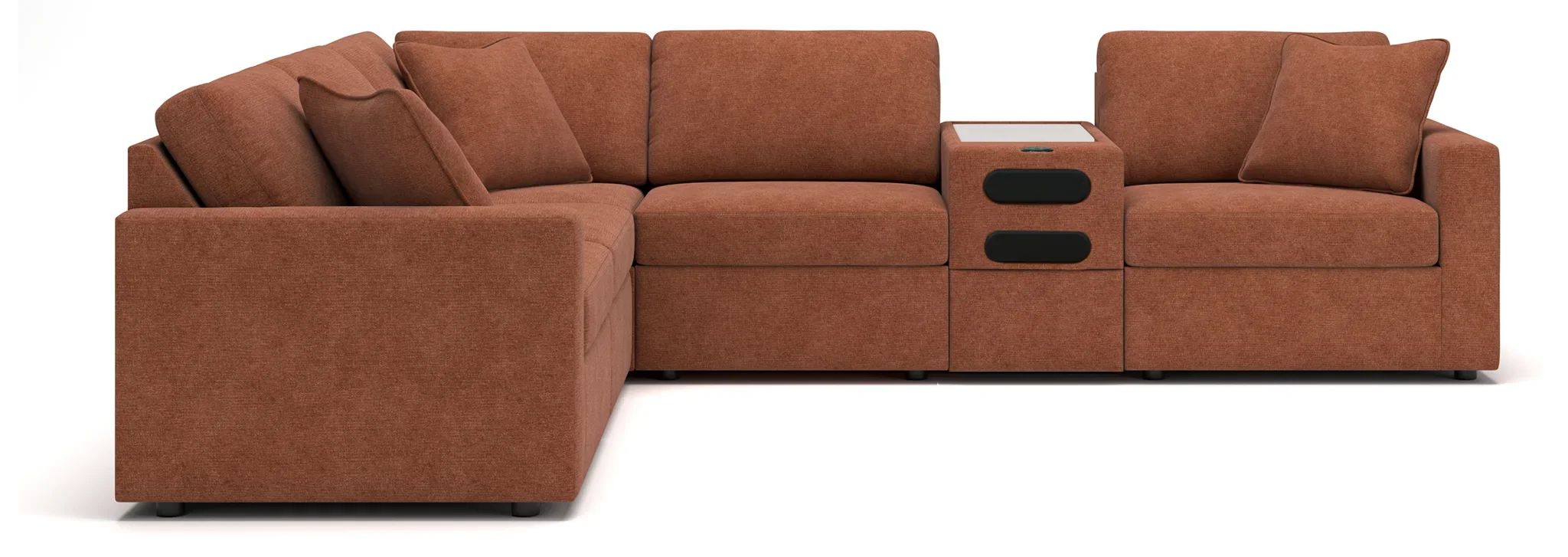 Modmax - Spice - 6-Piece Sectional With Audio System Console - Image 2
