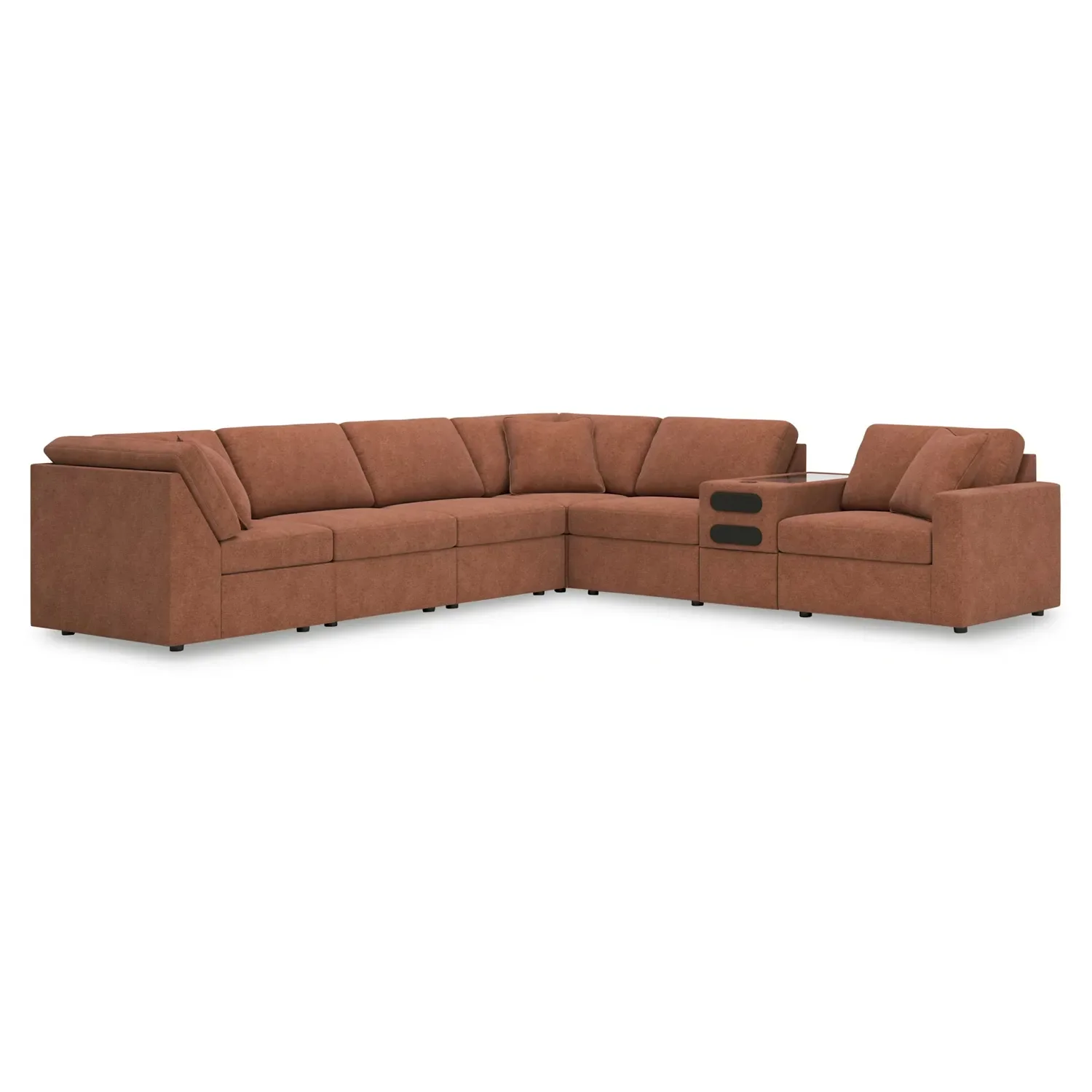 Modmax - Spice - 7-Piece Sectional With Audio System Console