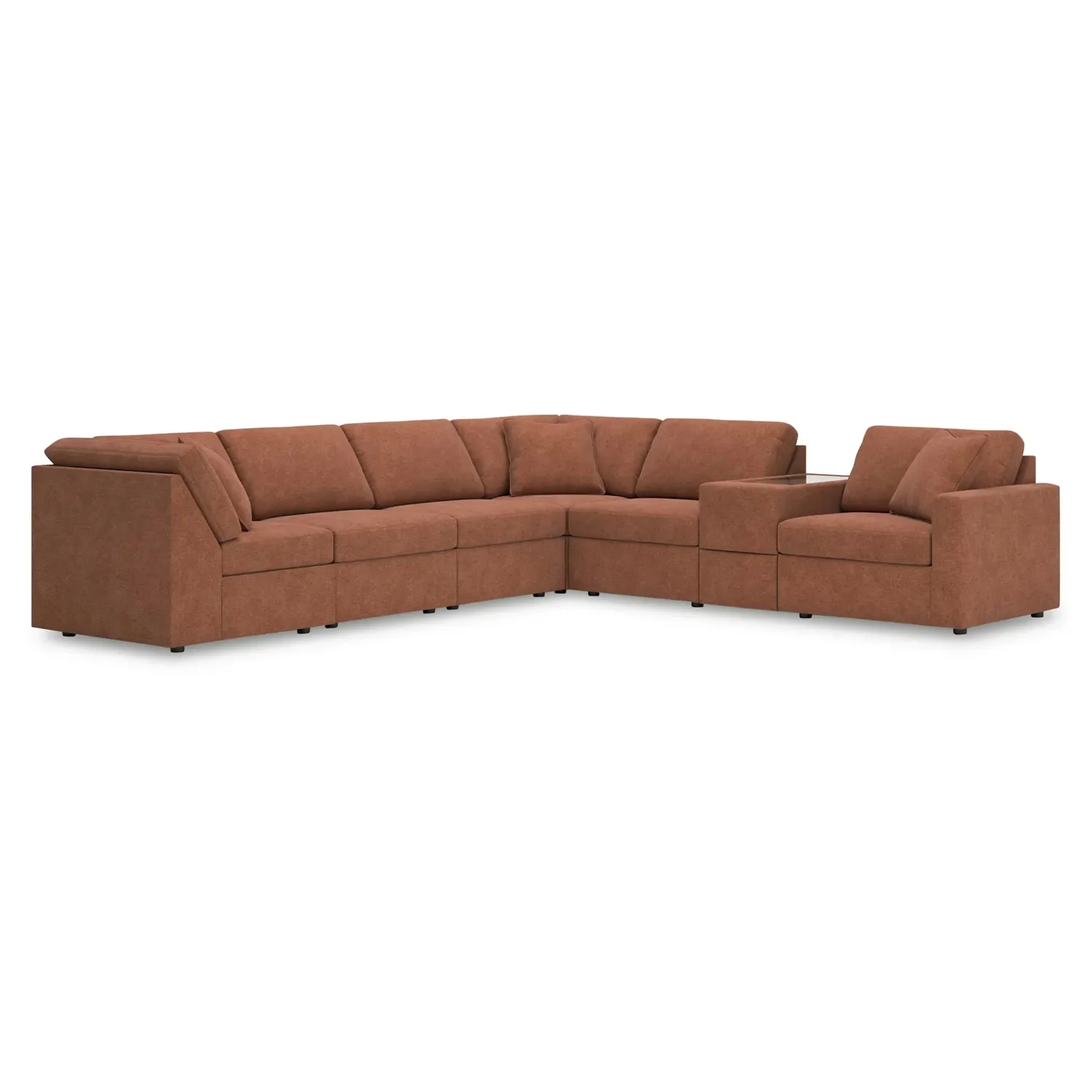 Modmax - Spice - 7-Piece Sectional With Storage Console And Laf Corner Chair