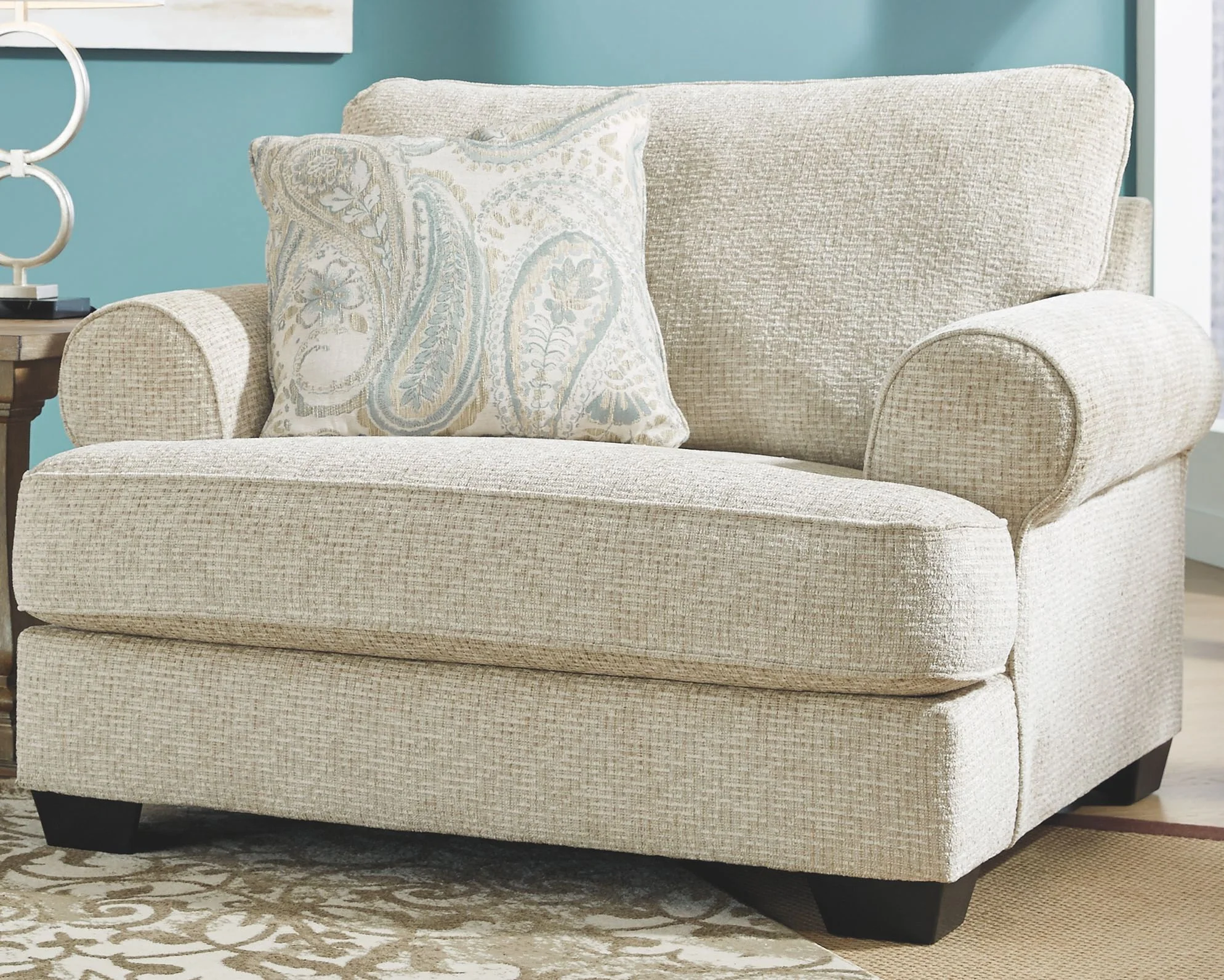 Monaghan - Sandstone - 2 Pc. - Chair And A Half With Ottoman - Image 2