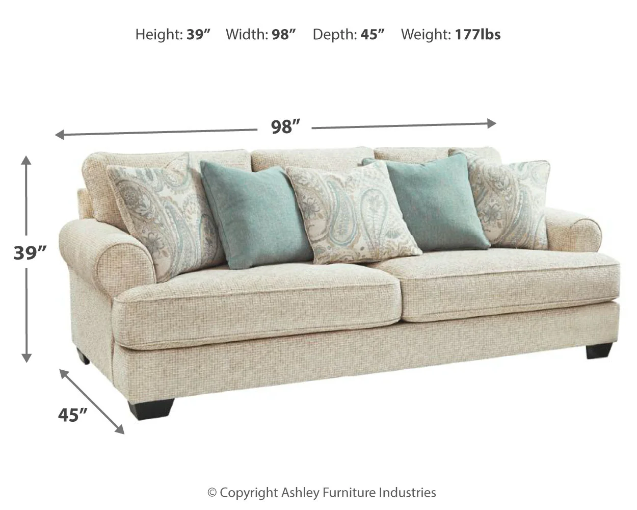 Monaghan - Sandstone - 2 Pc. - Sofa, Loveseat - Image 6