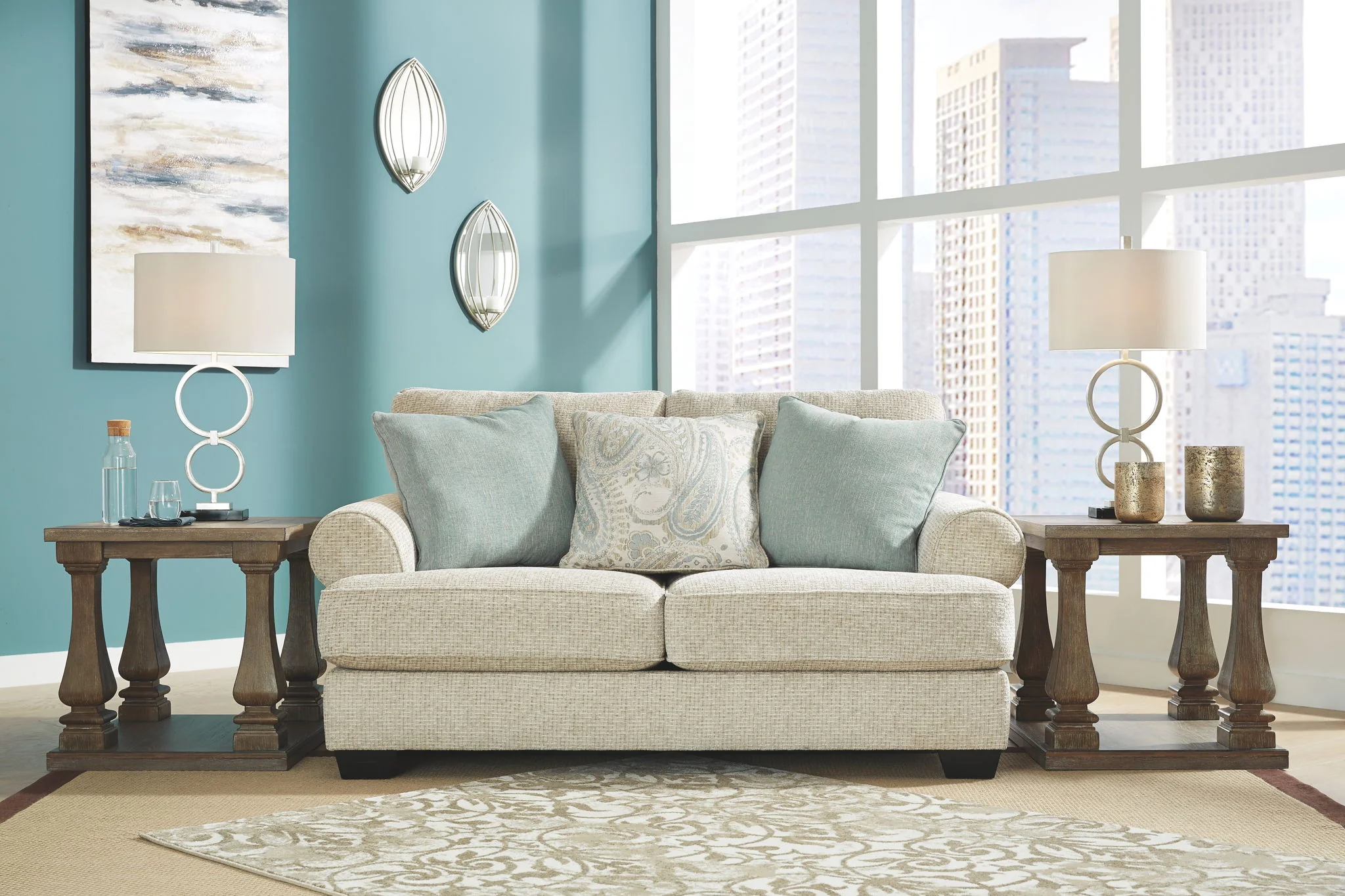 Monaghan - Sandstone - Loveseat - Image 5