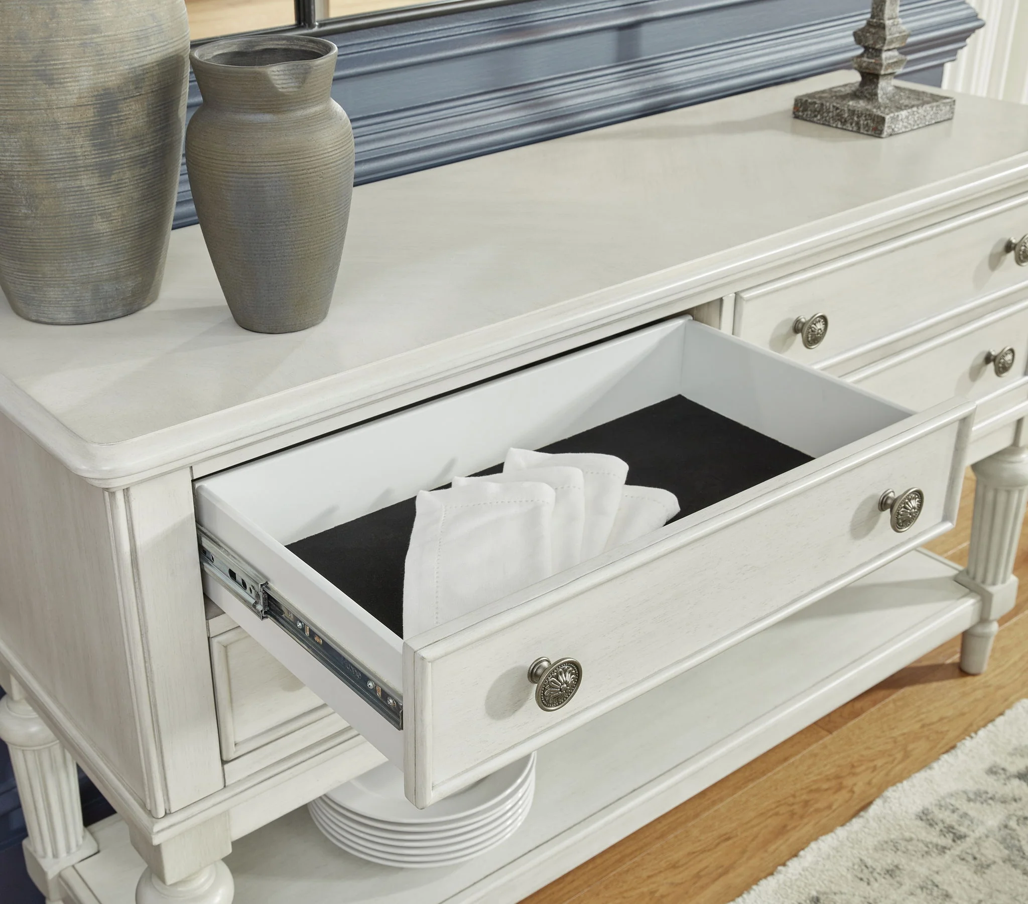 Montelaine - Antique White - Dining Room Server - Image 7