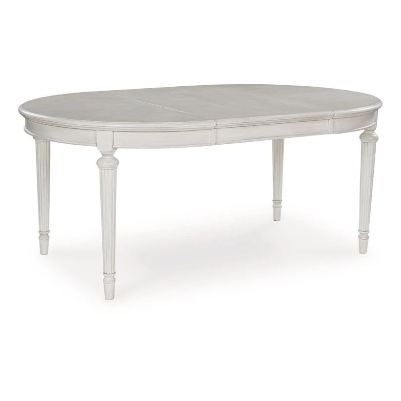 Montelaine - Antique White - Oval Dining Room Extension Table