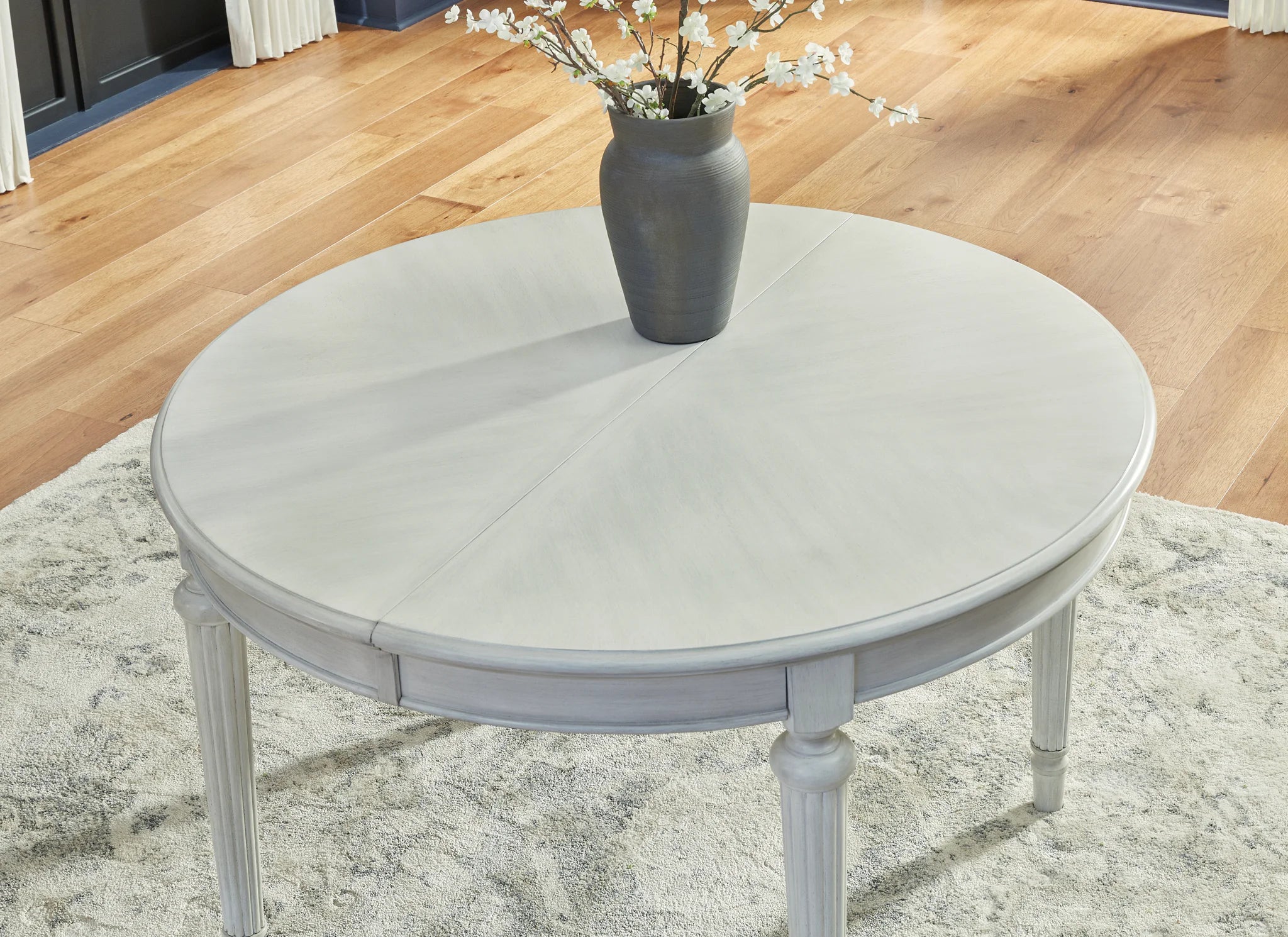 Montelaine - Antique White - Oval Dining Room Extension Table - Image 10