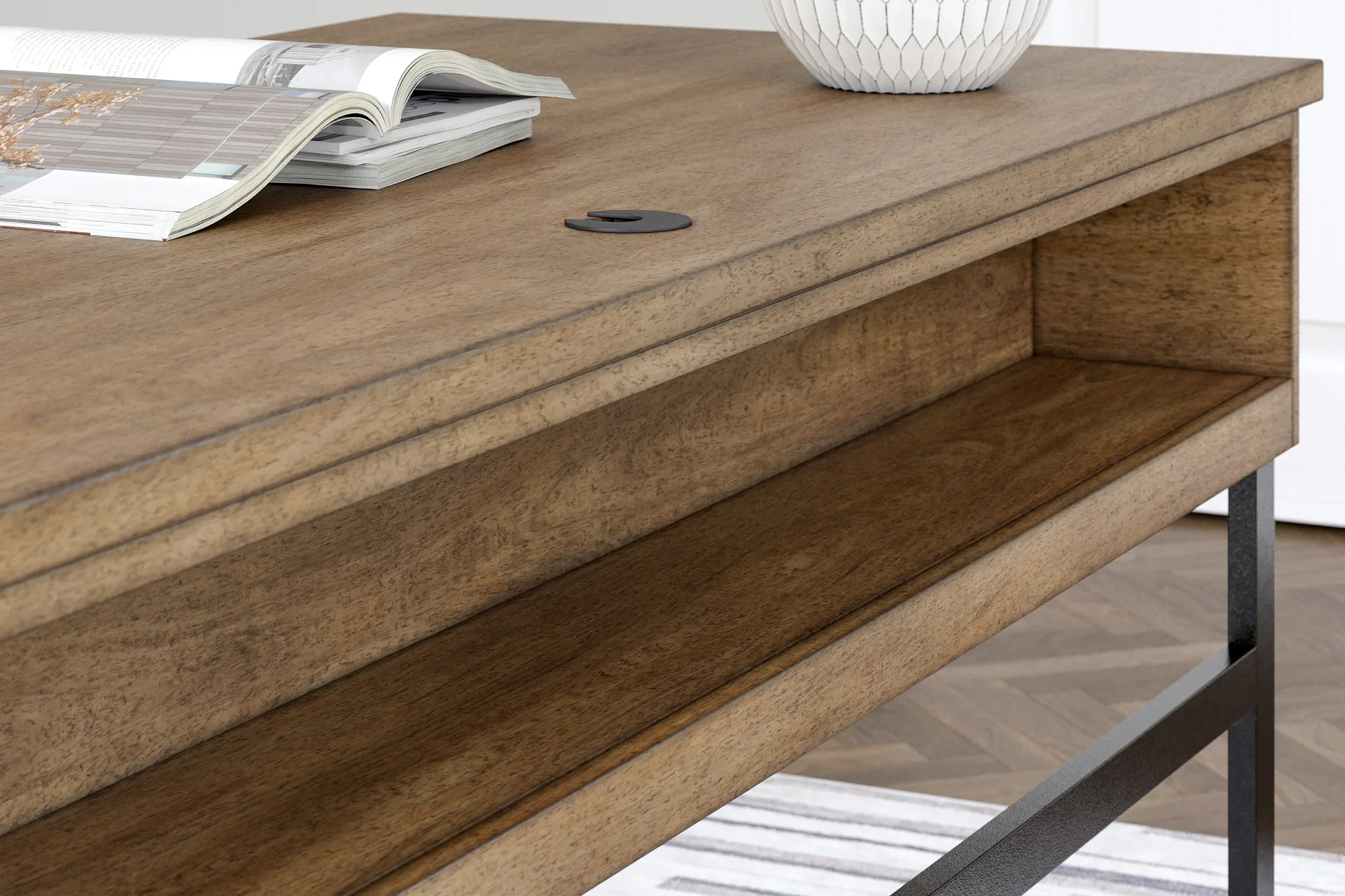 Montia - Light Brown - Home Office Desk - Image 11