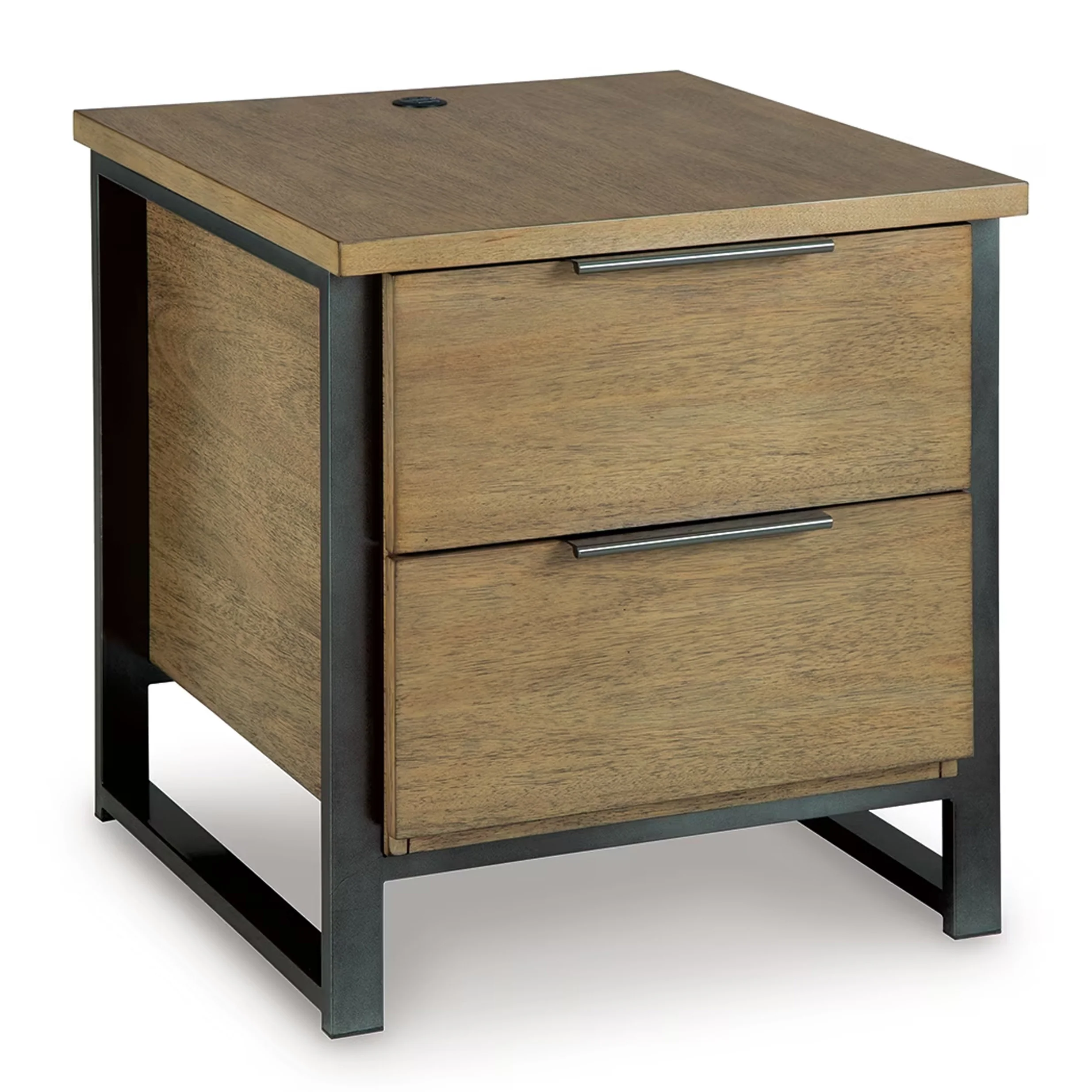 Montia - Rectangular End Table - Light Brown