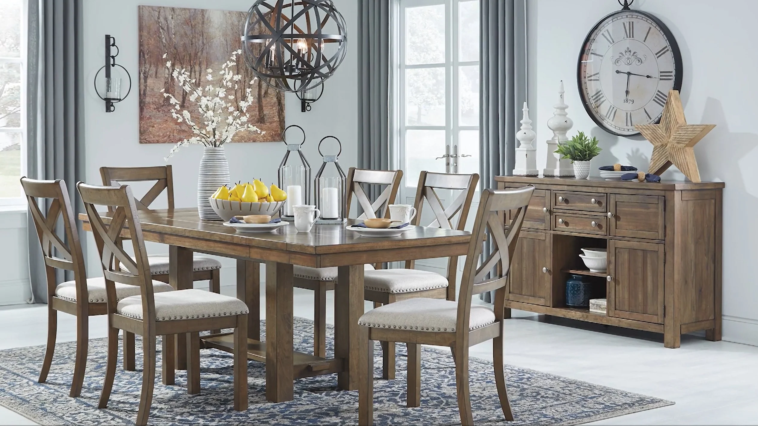 Moriville - Medium Brown - 7 Pc. - Counter Extension Table, 6 Barstools - Image 5