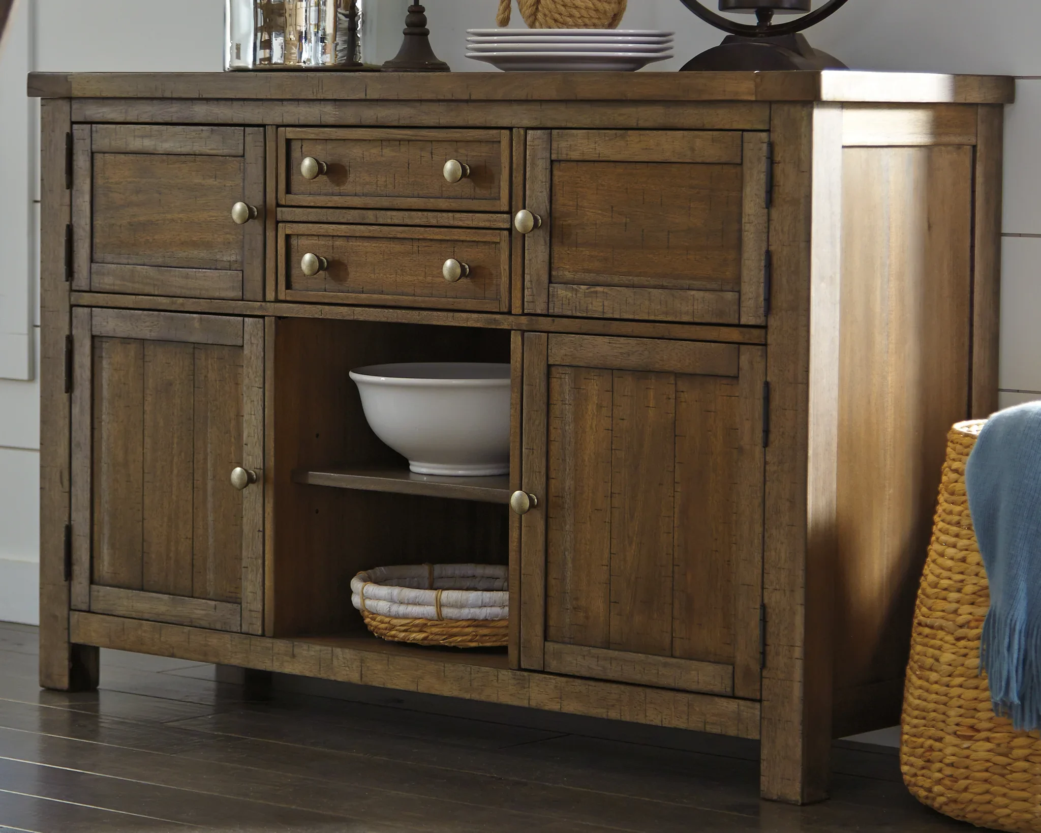 Moriville - Grayish Brown - Dining Room Server - Image 5