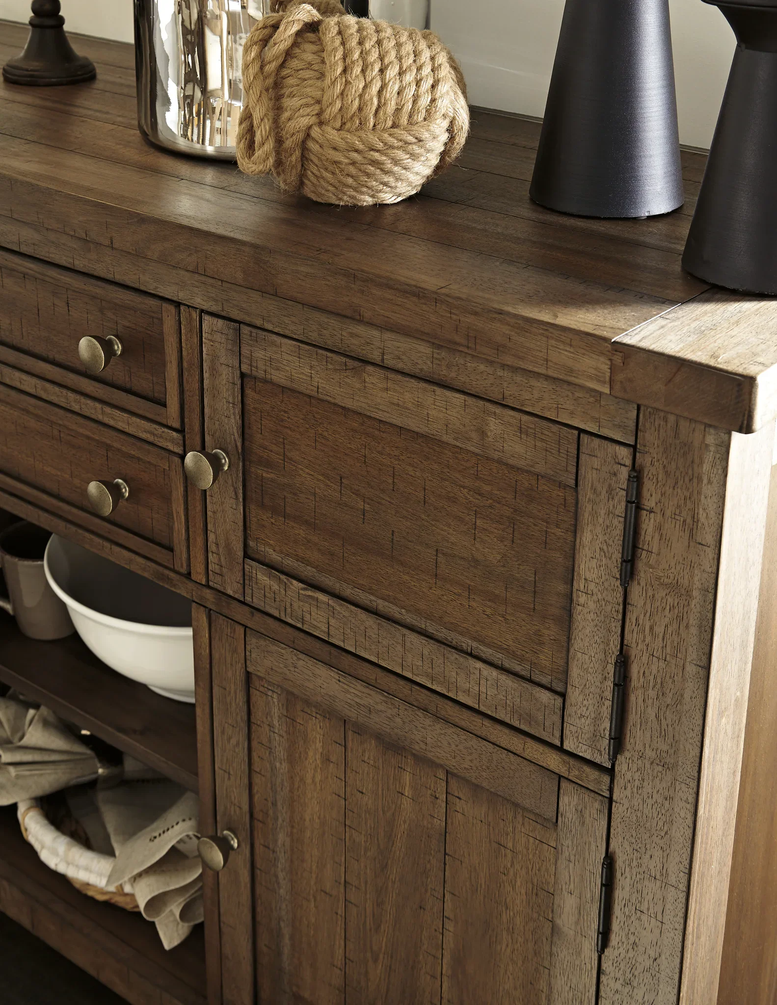 Moriville - Grayish Brown - Dining Room Server - Image 8