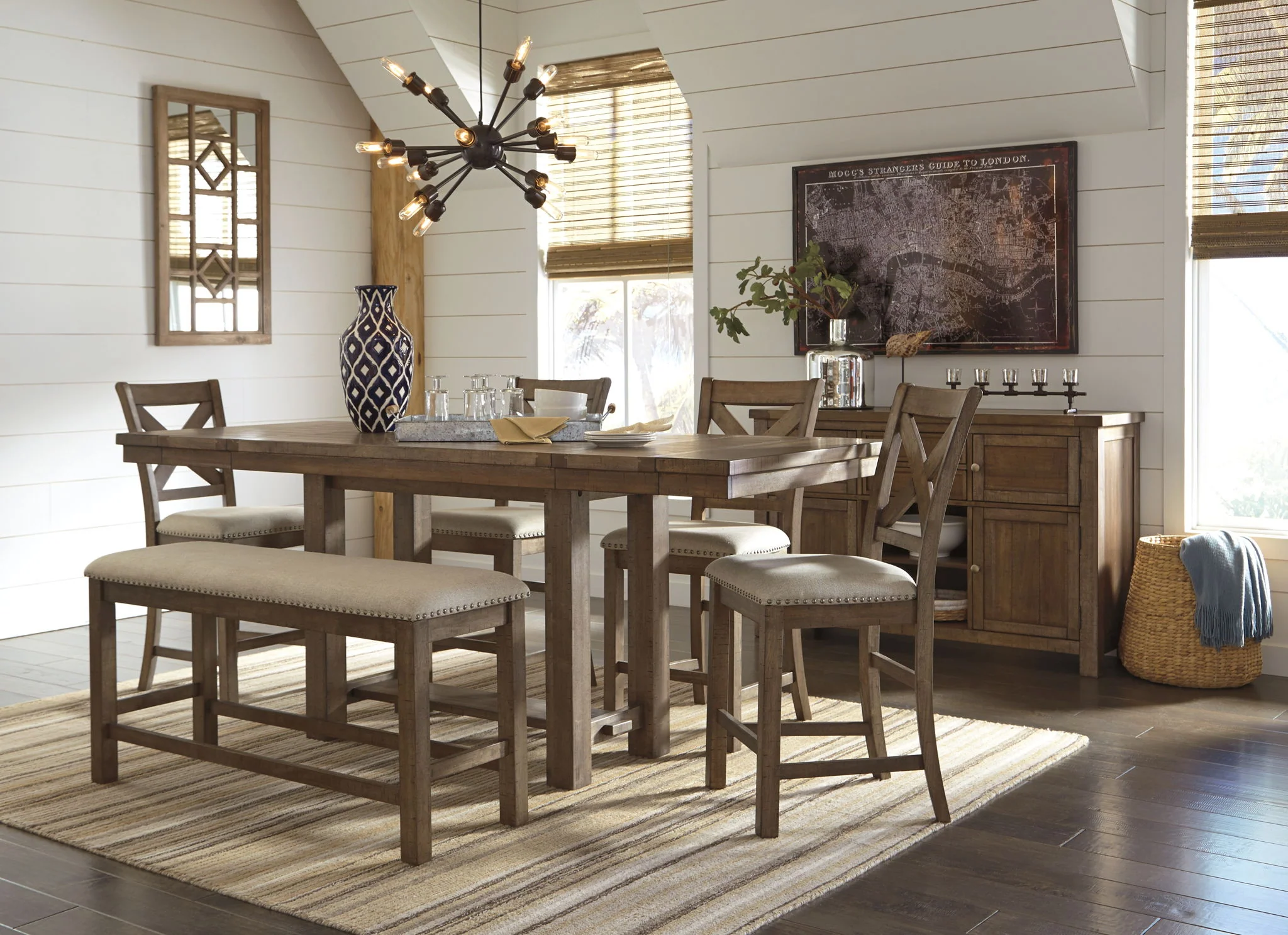 Moriville - Grayish Brown - Rect Drm Counter Ext Table - Image 6