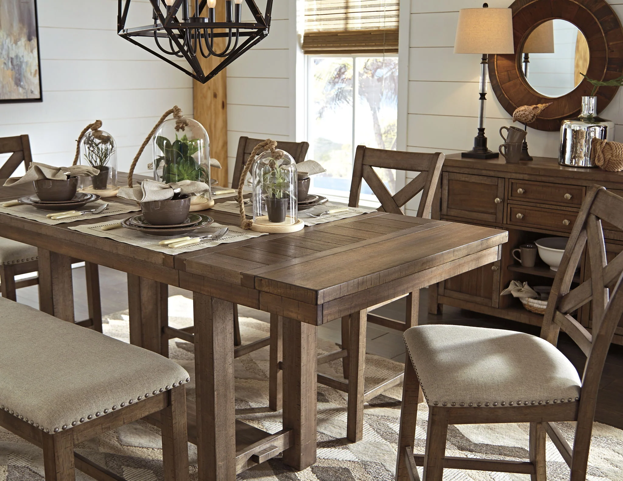 Moriville - Grayish Brown - Rect Drm Counter Ext Table - Image 7