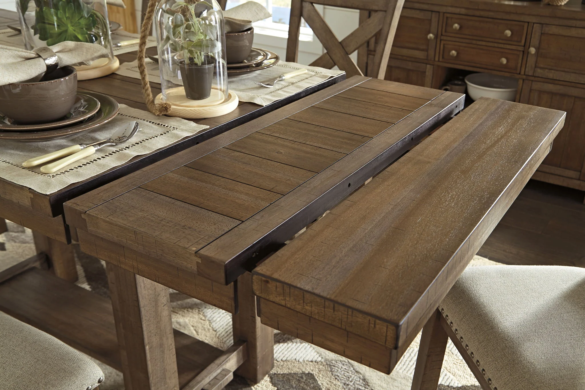 Moriville - Grayish Brown - Rect Drm Counter Ext Table - Image 8