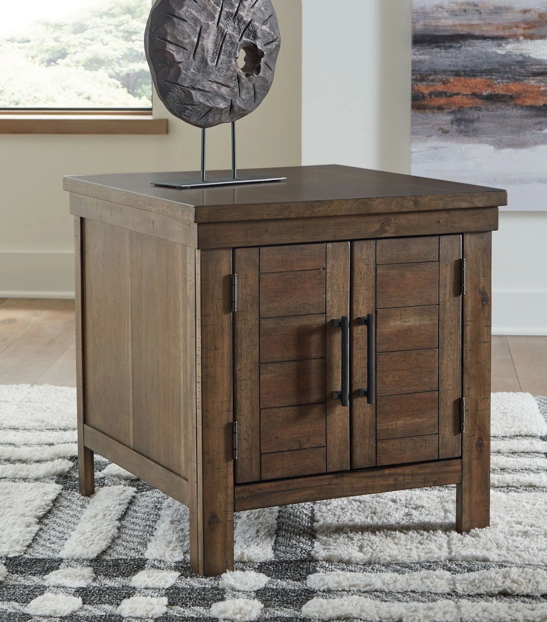 Moriville - Grayish Brown - Rectangular End Table - Image 2